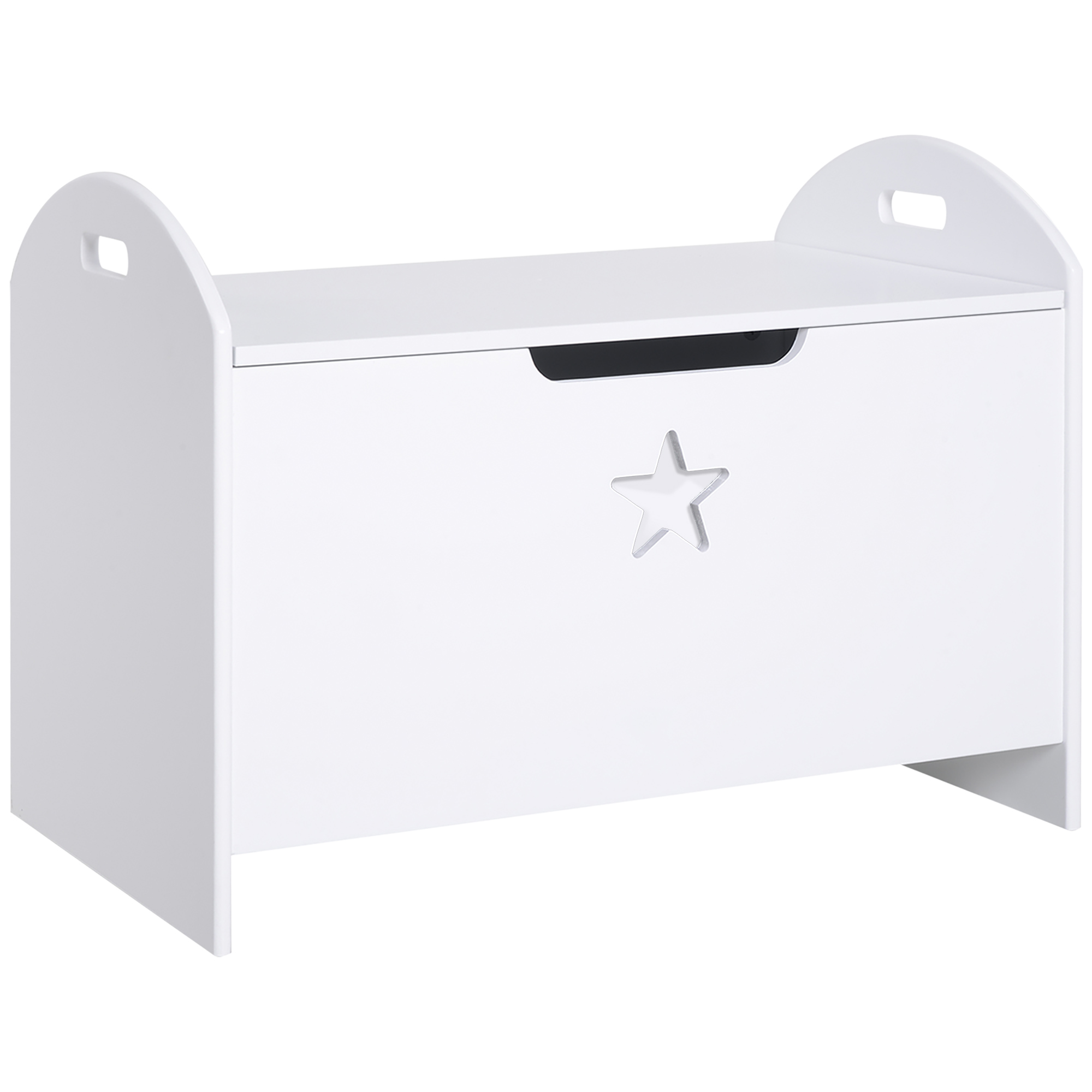HOMCOM Baúl de Almacenaje Organizador de Juguete de Niño Diseño con Seguridad Amplio Espacio 62x40x46.5cm 11kg | Aosom España