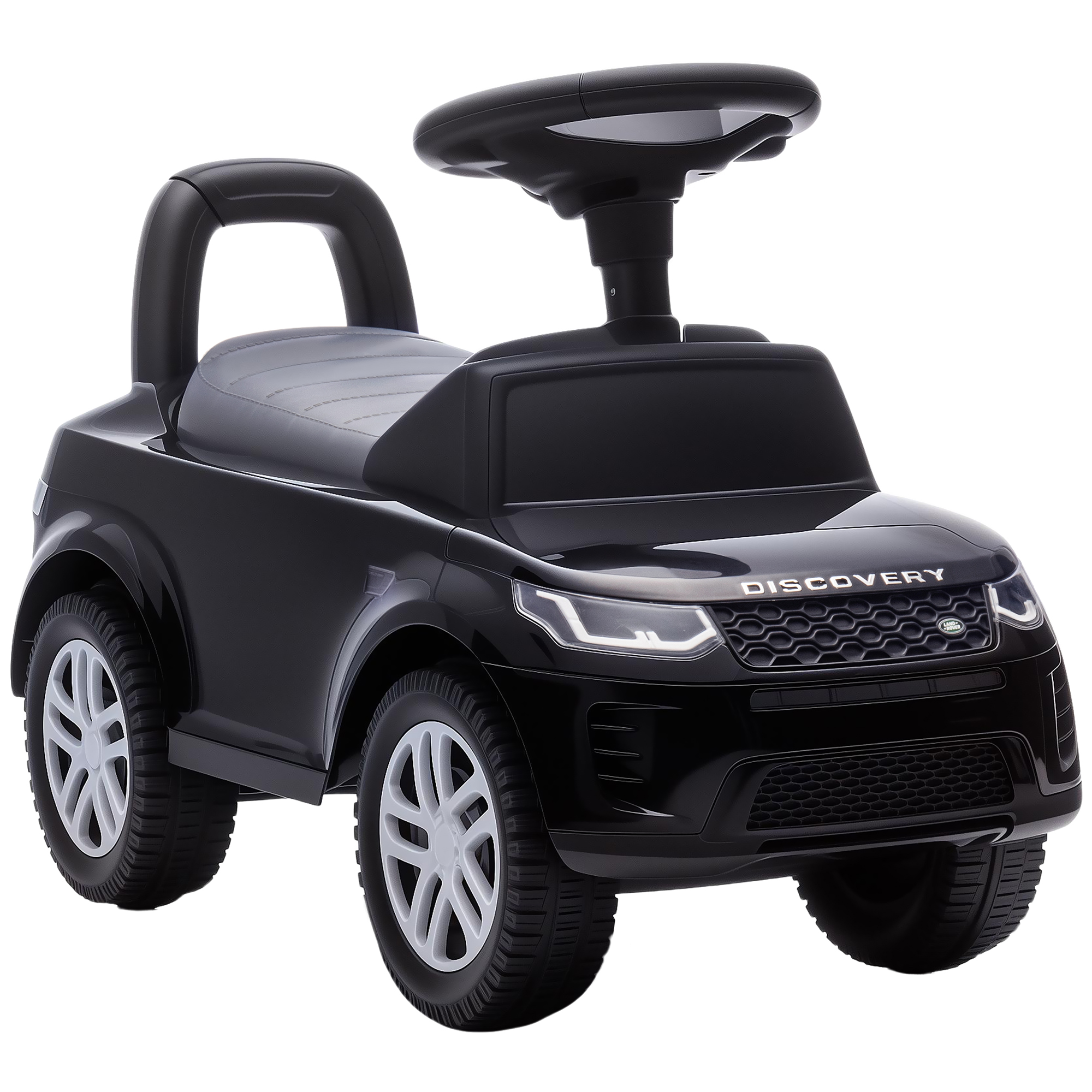 LAND ROVER DISCOVERY Rutschauto, Rutschfahrzeug mit Hupe, Motorgeräuschen Stauraum unter dem Sitz 18-36 Monaten Schwarz