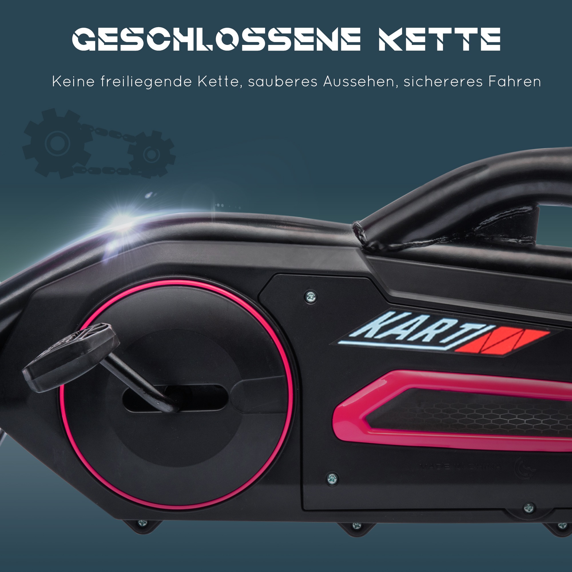 Kart, lastesõiduk reguleeritava istmega, pedaalisõiduk, pedaaliauto käsipiduriga, 3-8 aastat, õue, roosa+must