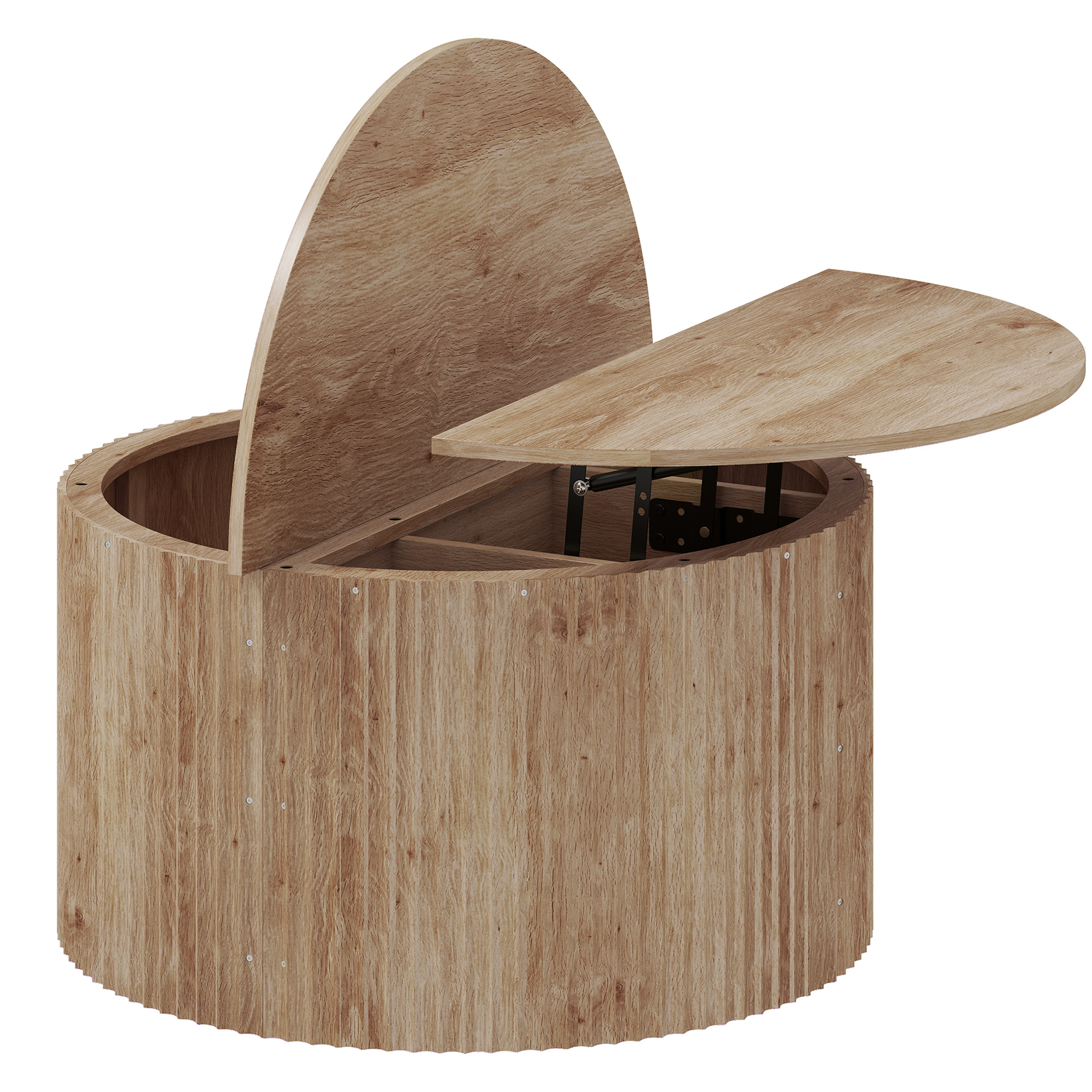 HOMCOM Table basse relevable, table de salon avec compartiment caché et plateau à fermeture douce, bois naturel HOMCOM Table basse relevable, table de salon avec compartiment caché et plateau à fermeture douce, bois naturel