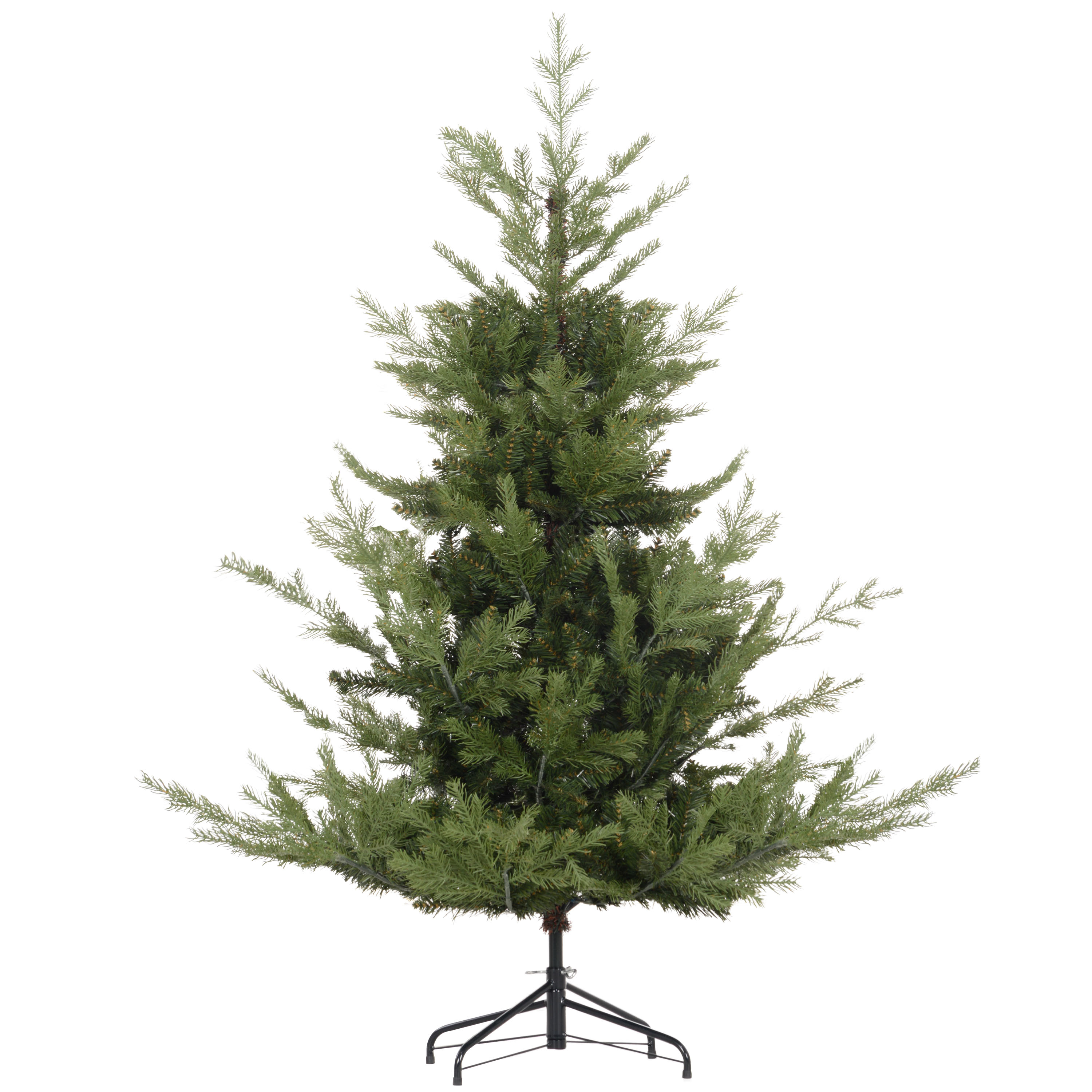 Weihnachtsbaum, Kunsttanne, realistisches Aussehen, schneller Aufbau, Kunststoff, Grün, 100 x 100 x 150cm