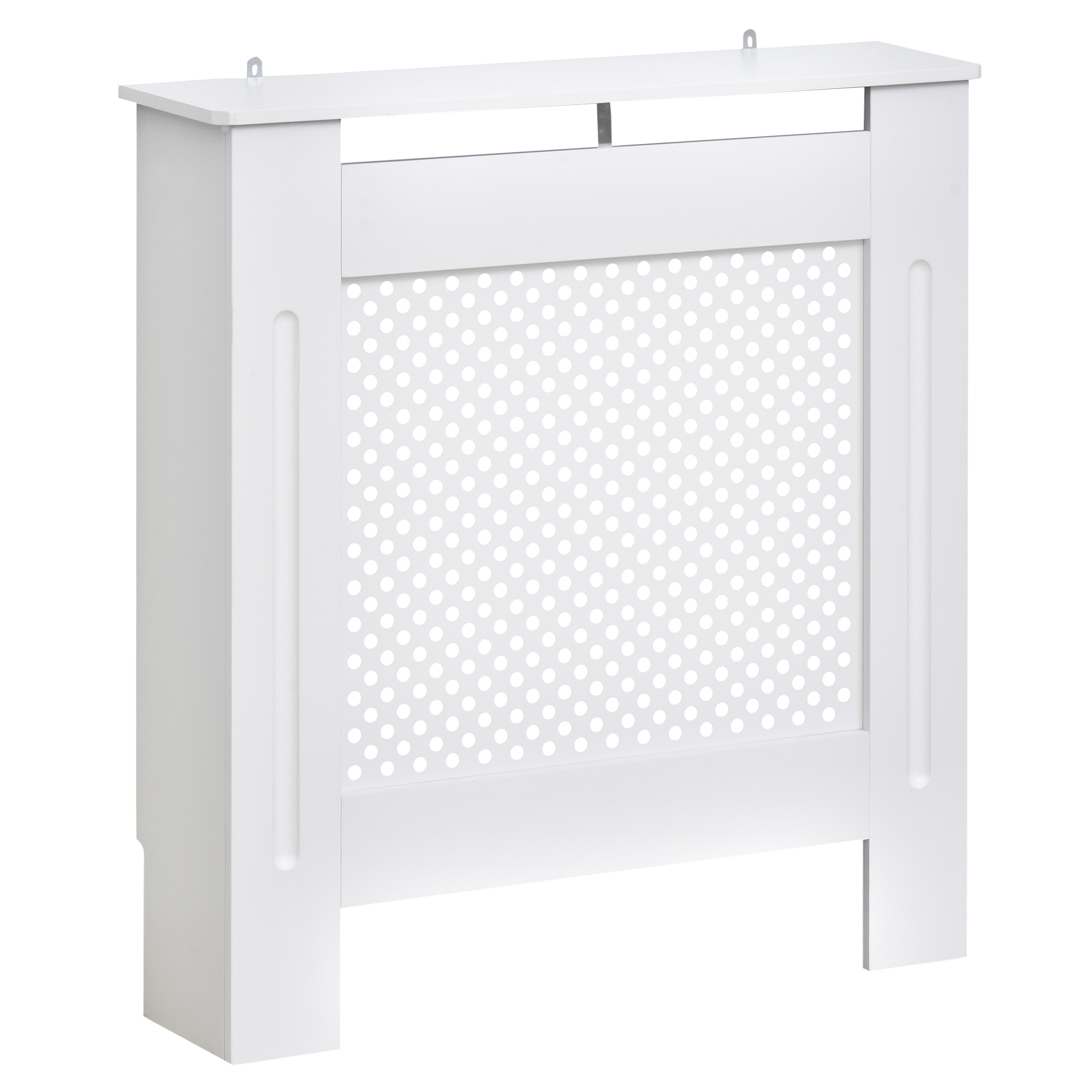 HOMCOM Heizkörperverkleidung Heizkörperabdeckung Heizungsverkleidung, MDF, Weiß, B78 x D19 x H82cm Aosom