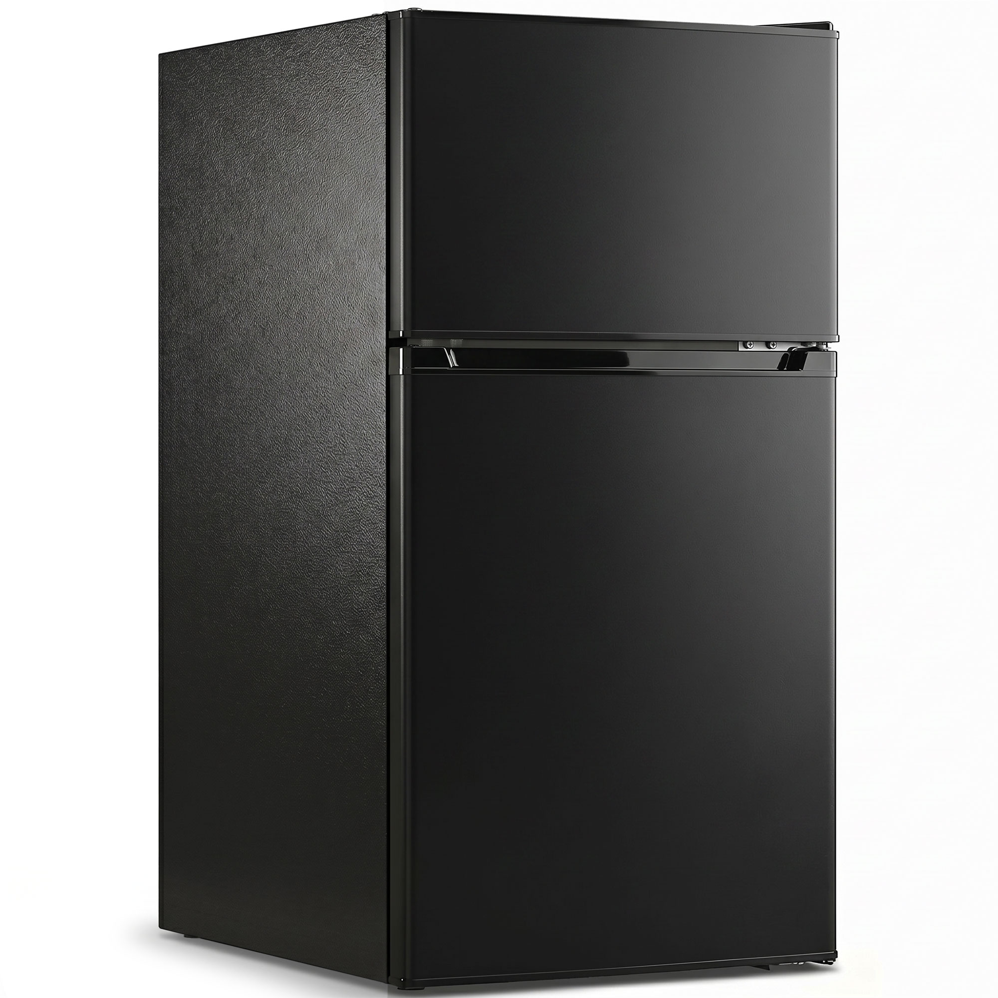 HOMCOM 88L Under Counter Fridge Freezer, Small Refrigerator with 5-Setting, 3 Star Freezer Rating, Black