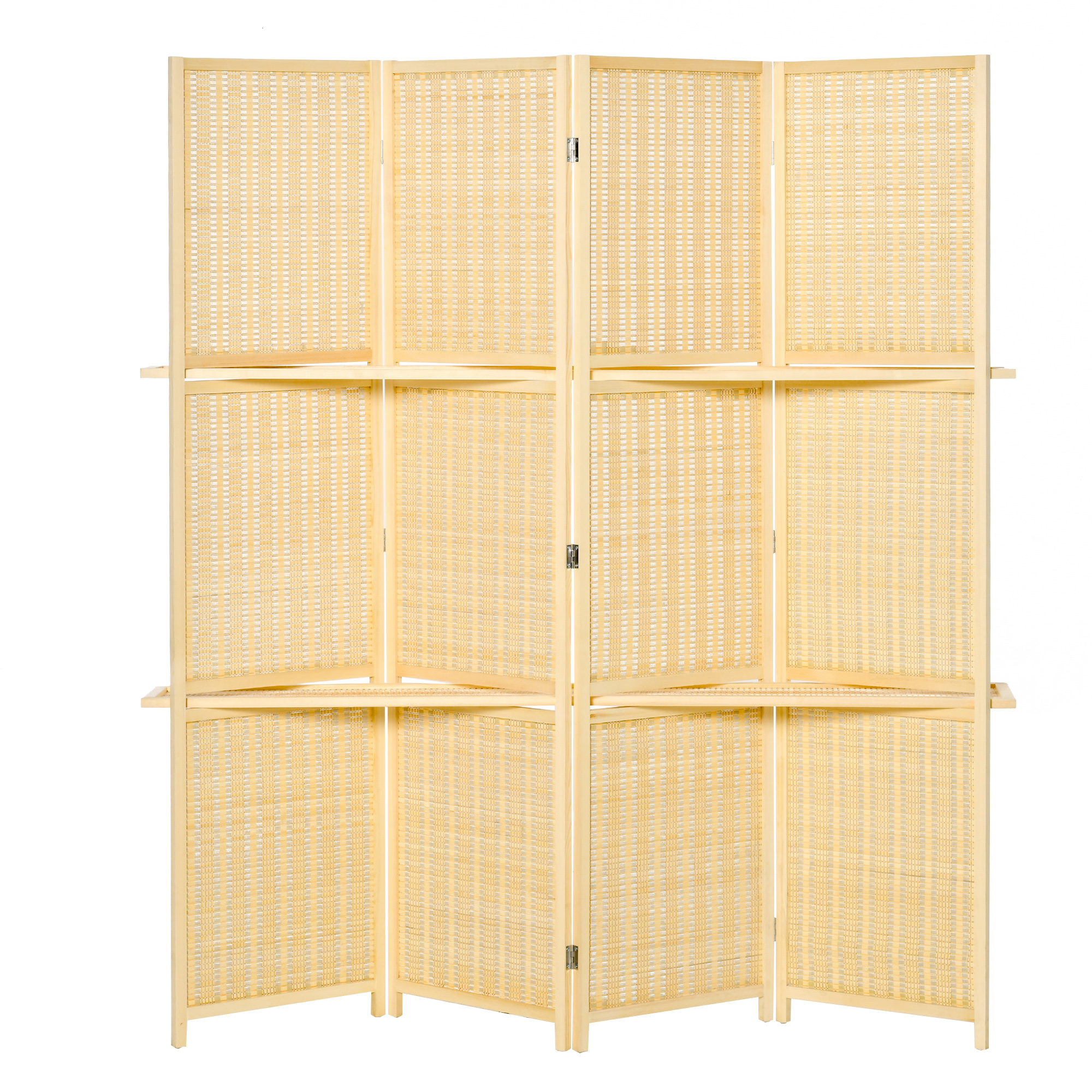HOMCOM Trennwand Wohnzimmer, 180H cm, Sichtschutz Bambus, Stellwand für Wohnzimmer, Natur Aosom.de