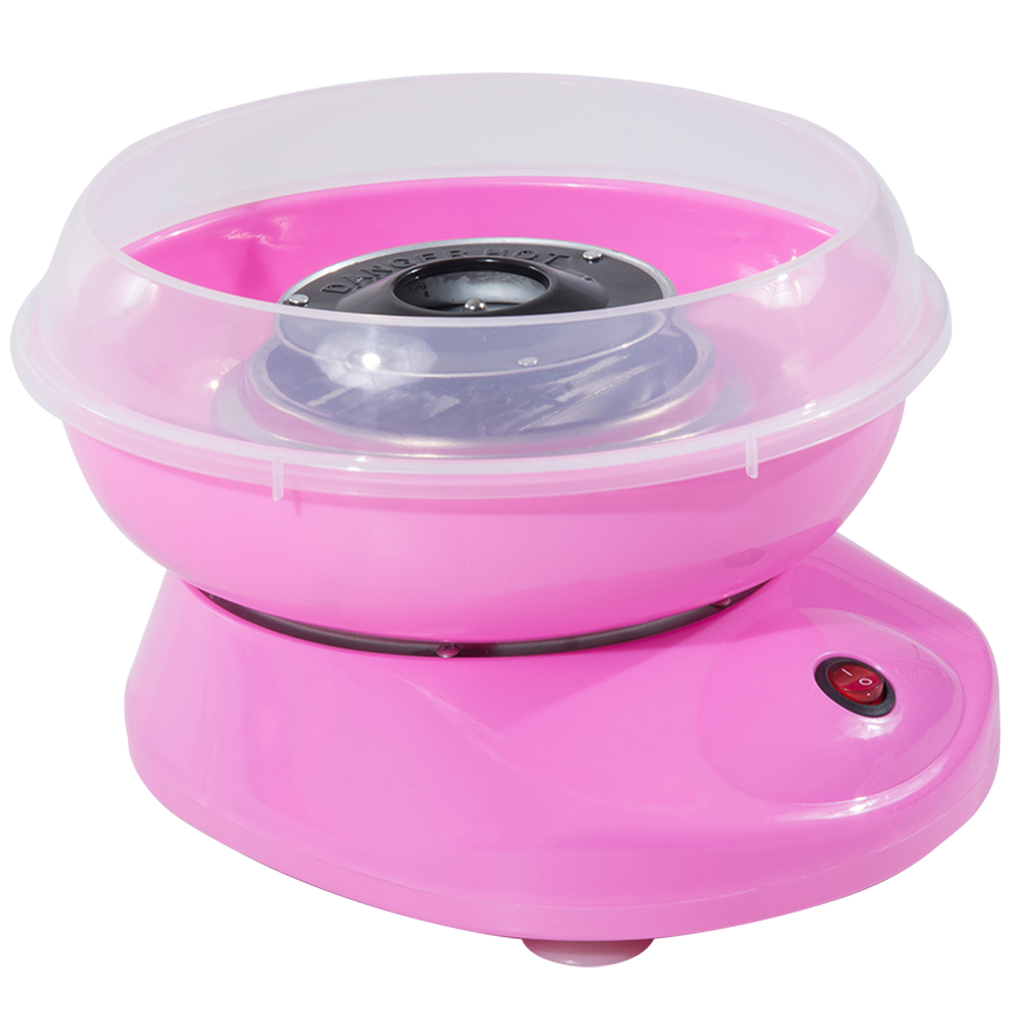 Cotton Candy Machine for Home Cotton Candy Maker with Sticks and Measuring Spoon Height 18 cm 550W for Kids' Party, Birthday, Party Pink