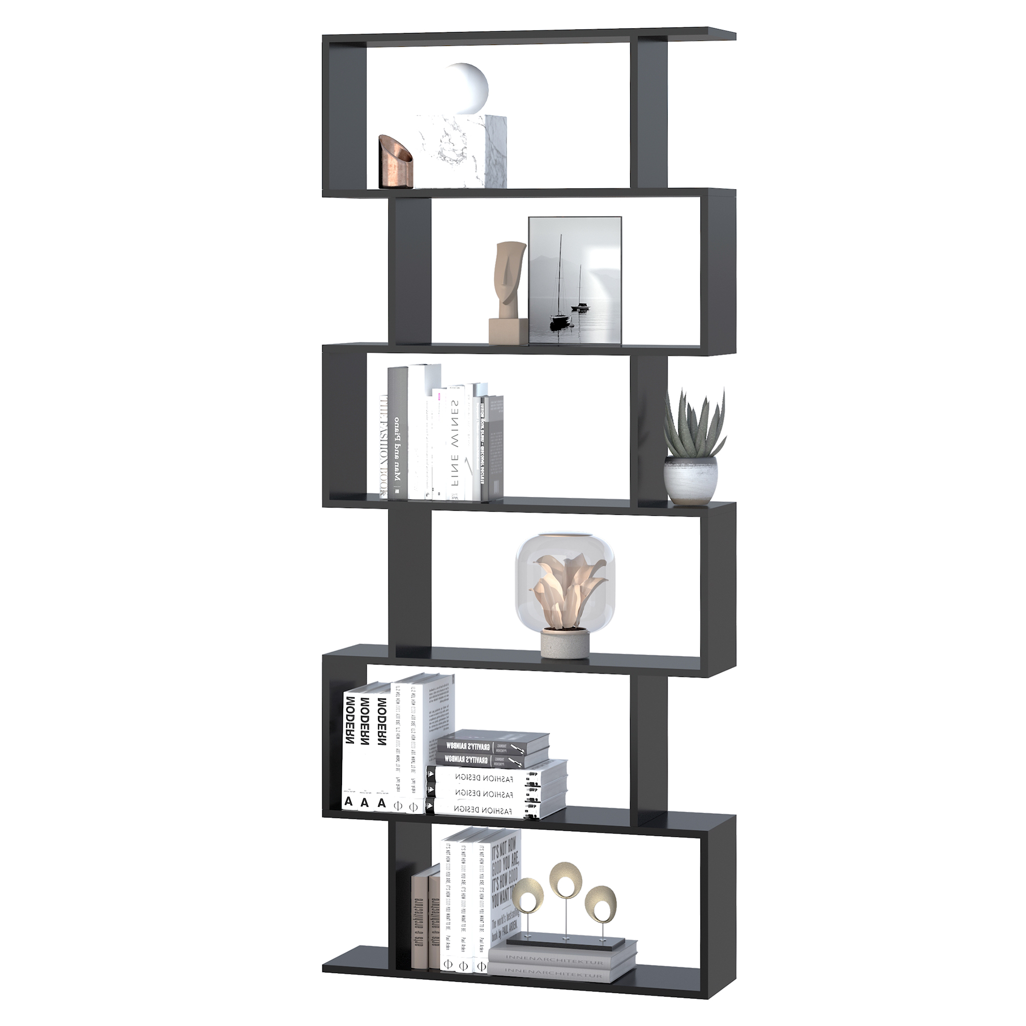 HOMCOM black shelf (ref. 833-382BK)