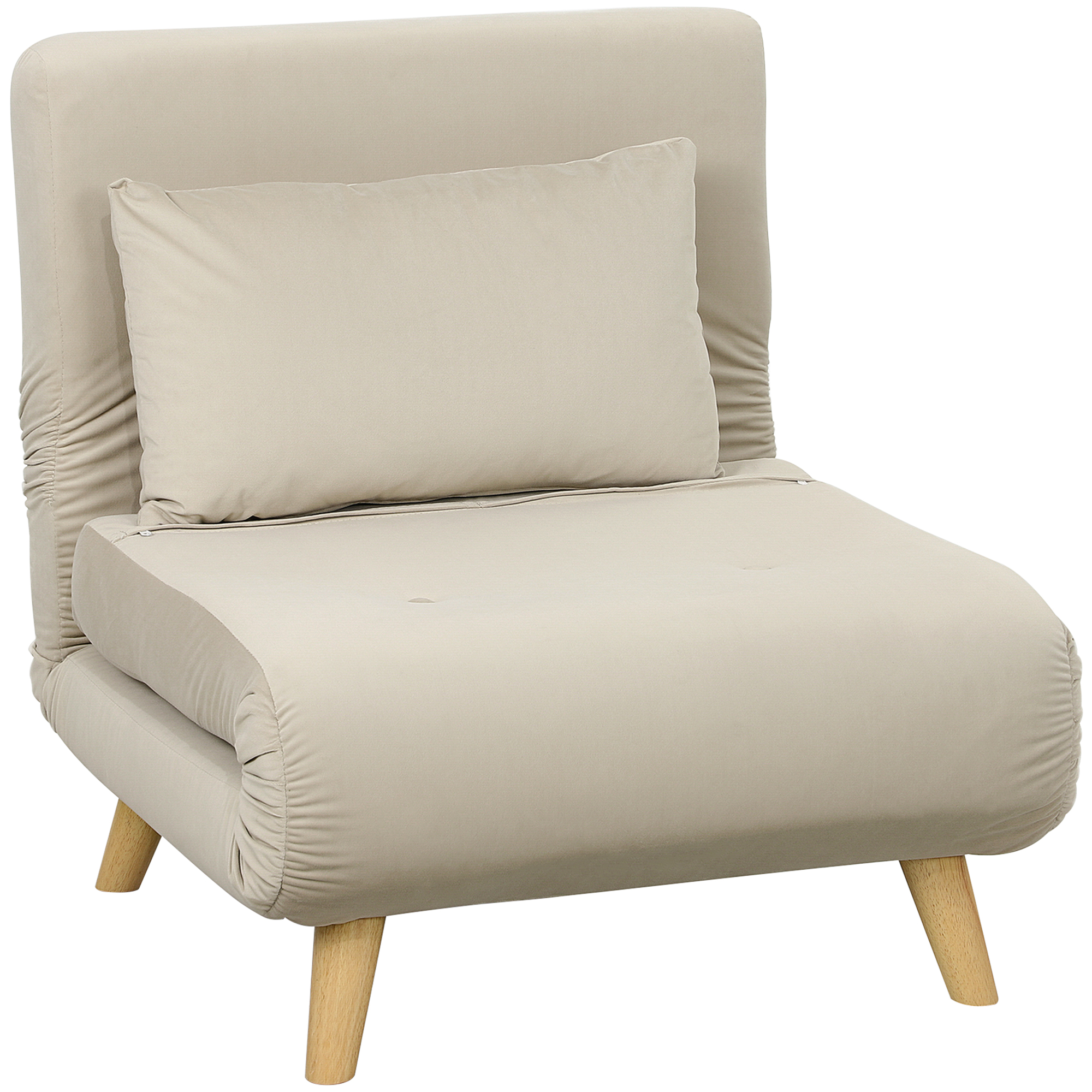 2-in-1 Sessel, Relaxsessel, Gästebett, 72 cm x 78 cm x 79 cm, Grau