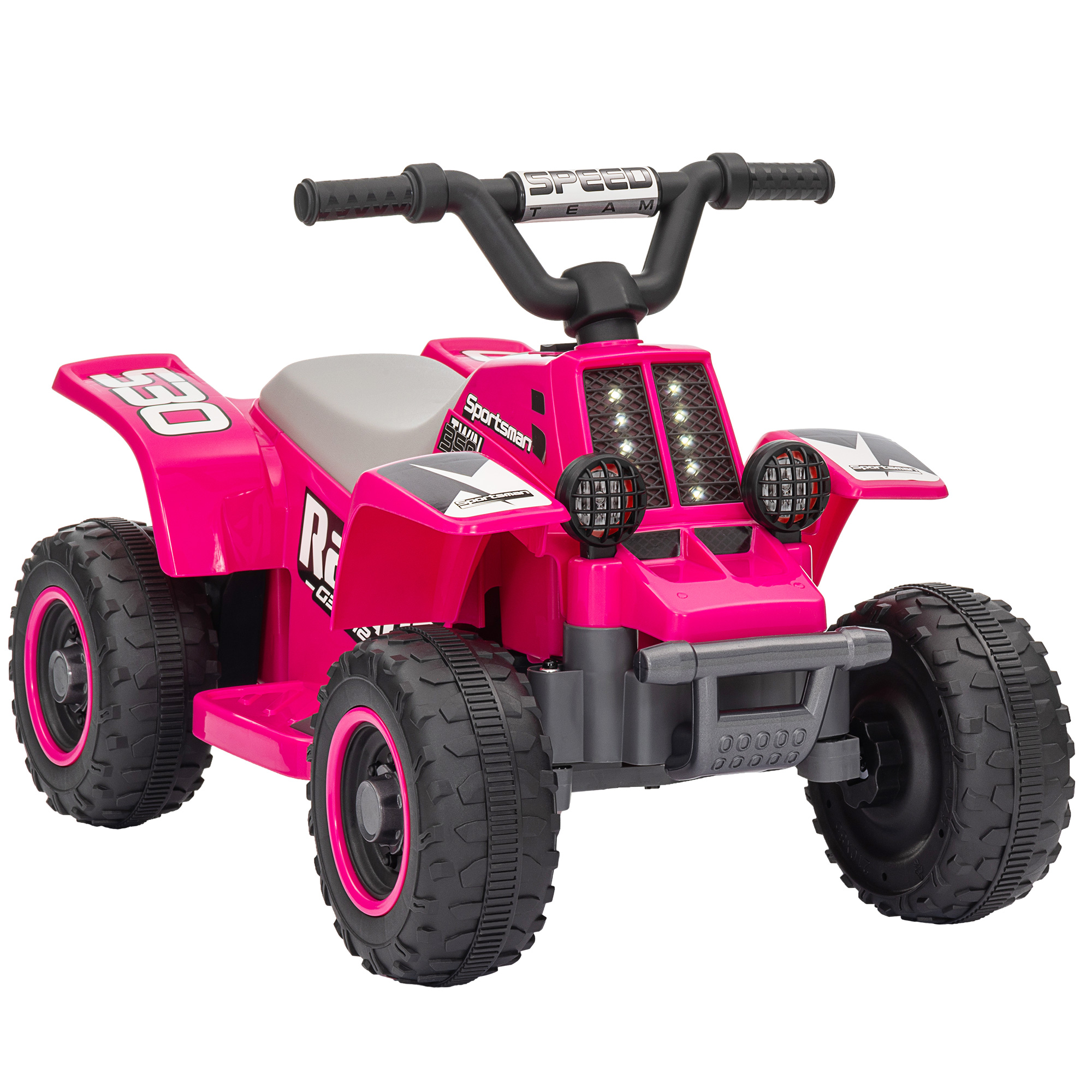 Elektrisches Quad Bike für Kinder, batteriebetrieben, fährt vorwärts und rückwärts, LED-Lichter, 18-36 Monate, Rosa