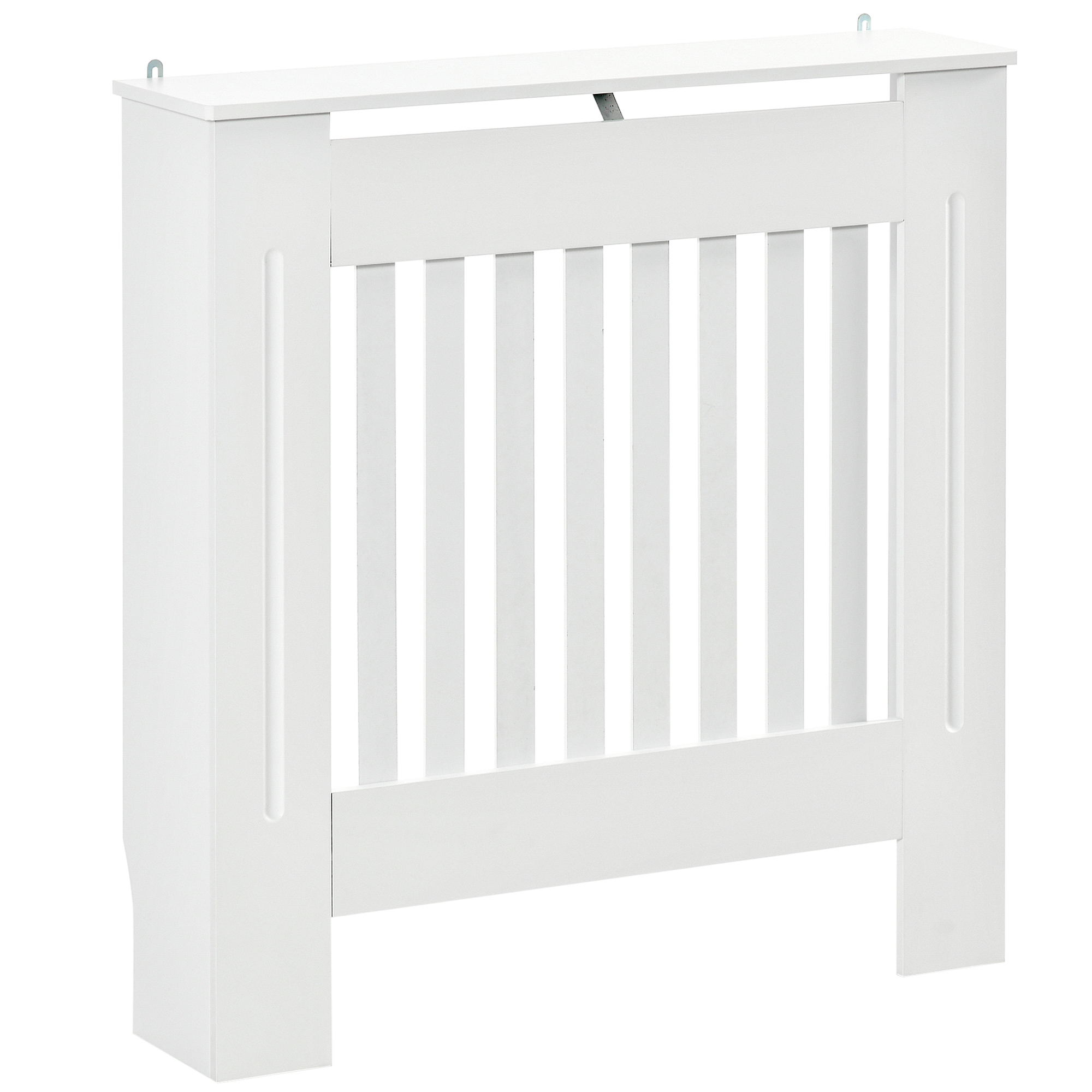 HOMCOM Heizkörperverkleidung Heizungsabdeckung 78x19x81cm MDF Weiß, stilvolle Heizkörperabdeckung für Schlafzimmer & Wohnzimmer   Aosom.de von HOMCOM
