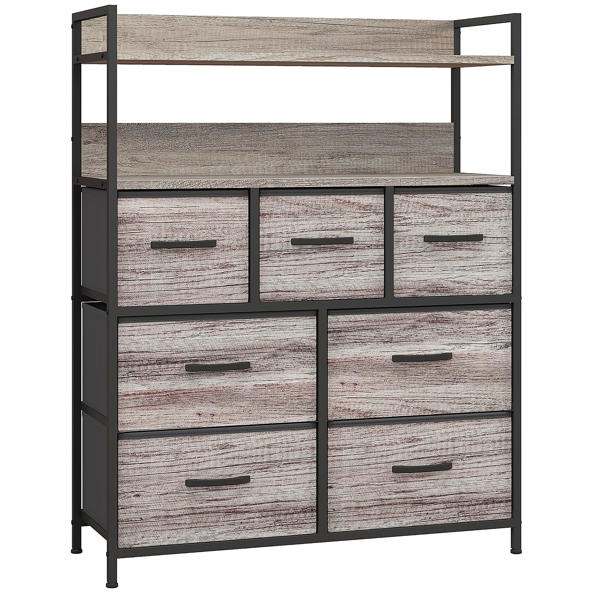 HOMCOM charcoal storage unit in fabric (ref. 831-764V00GY)