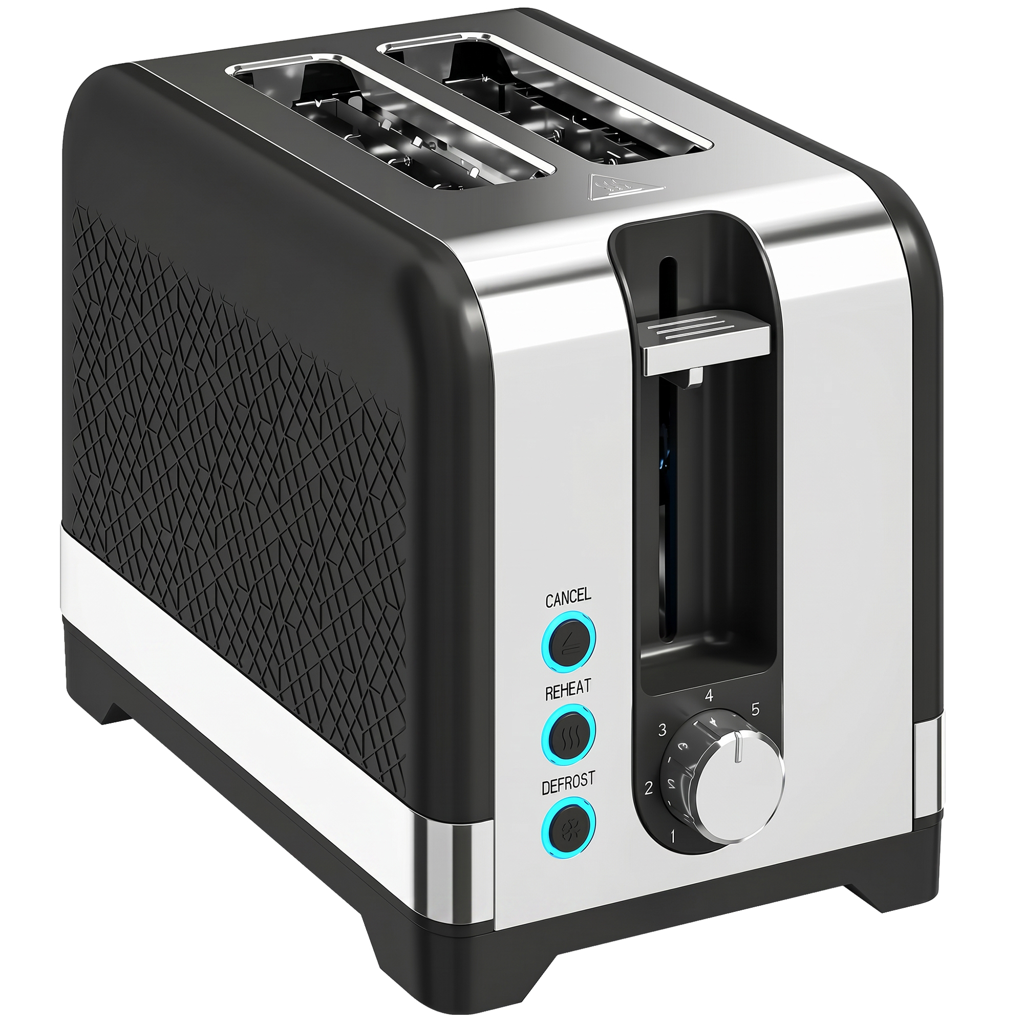 2-Slice Toaster with 7 Browning Levels, Reheat/Defrost/Cancel Functions, Warming Rack, 930 W