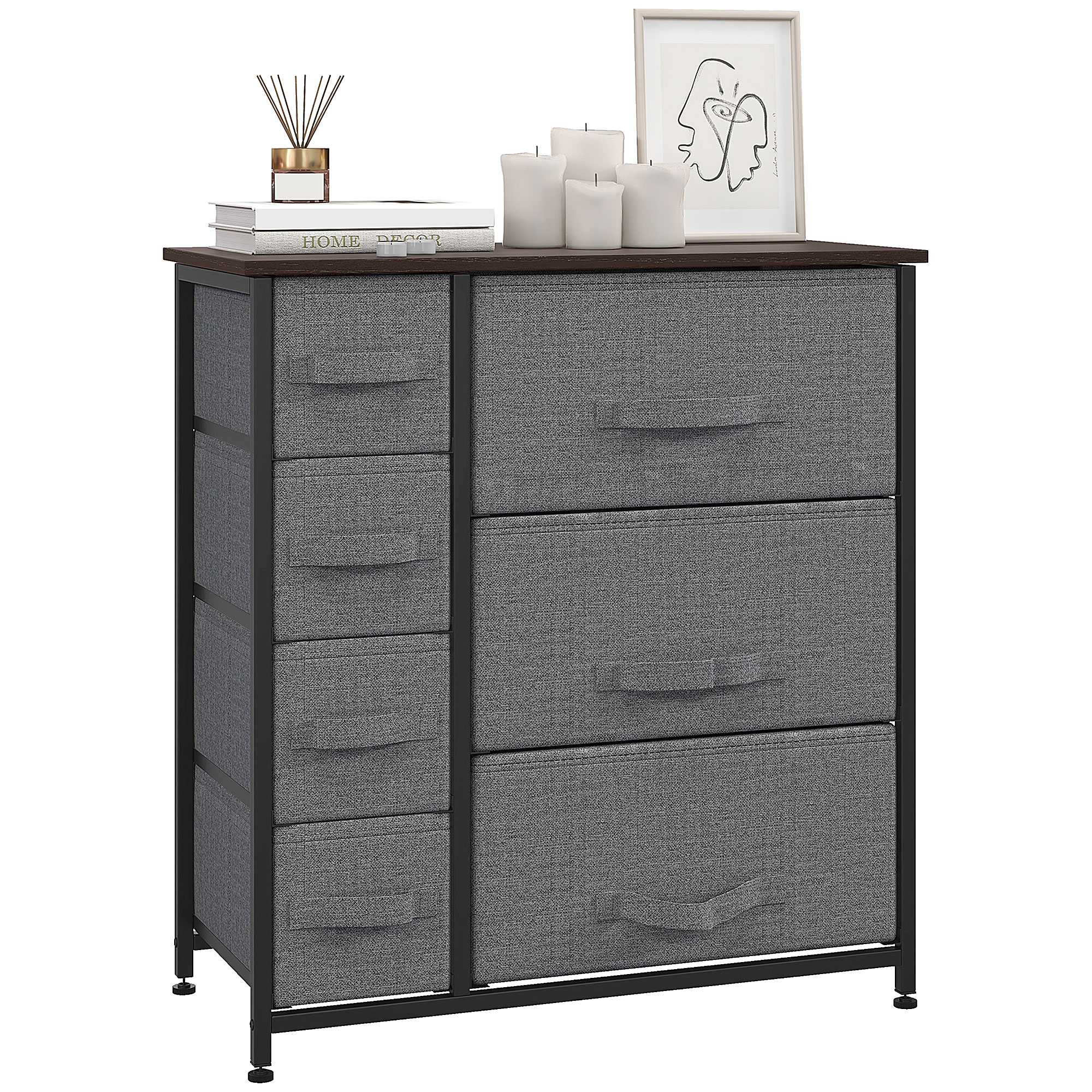 HOMCOM charcoal storage unit in engineered wood (ref. 831-253)