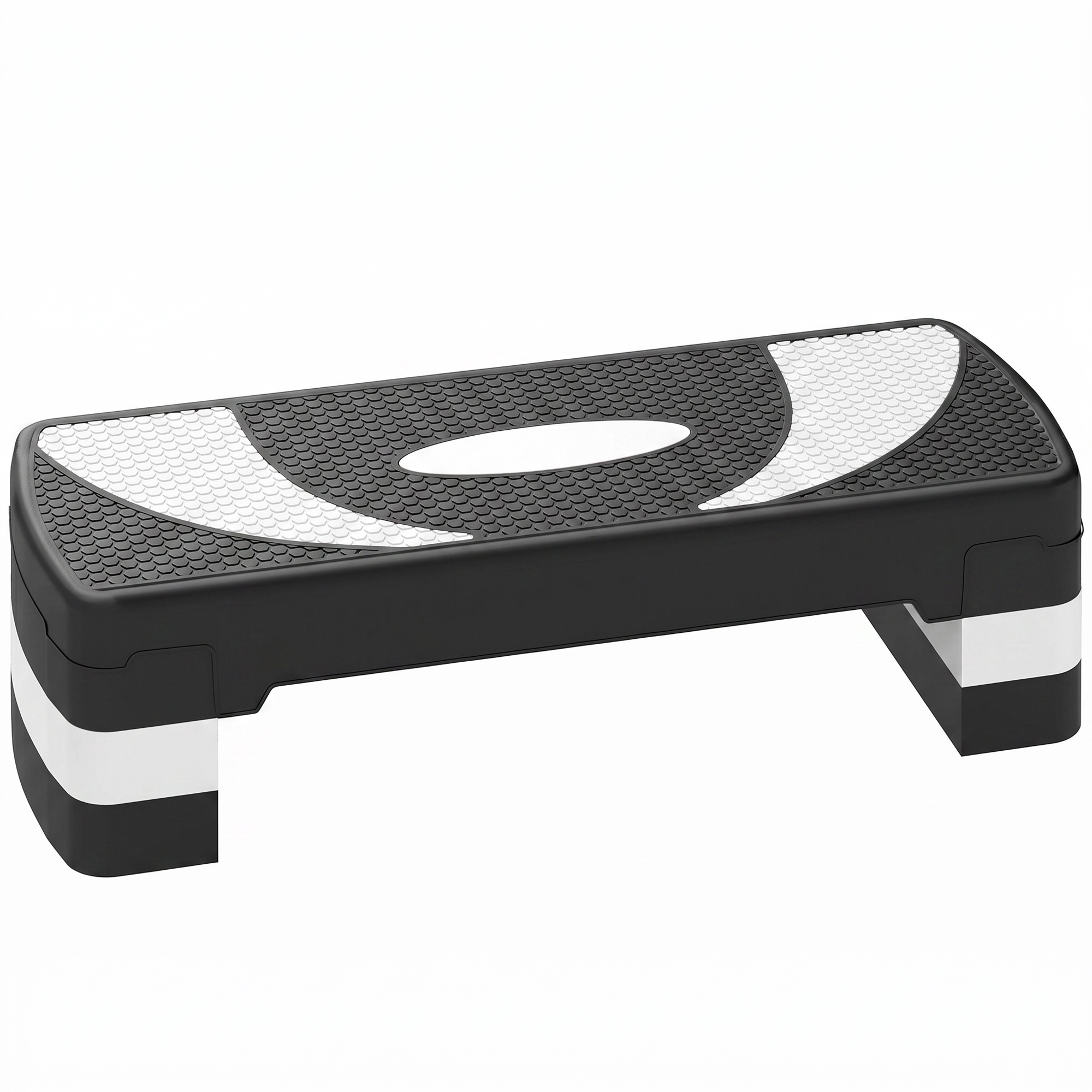 HOMCOM Steppbrett Aerobic-Stepper Höhenverstellbar 10/15/20 cm Fitness Heimtrainer bis 150 kg 80x31 cm   Aosom.de