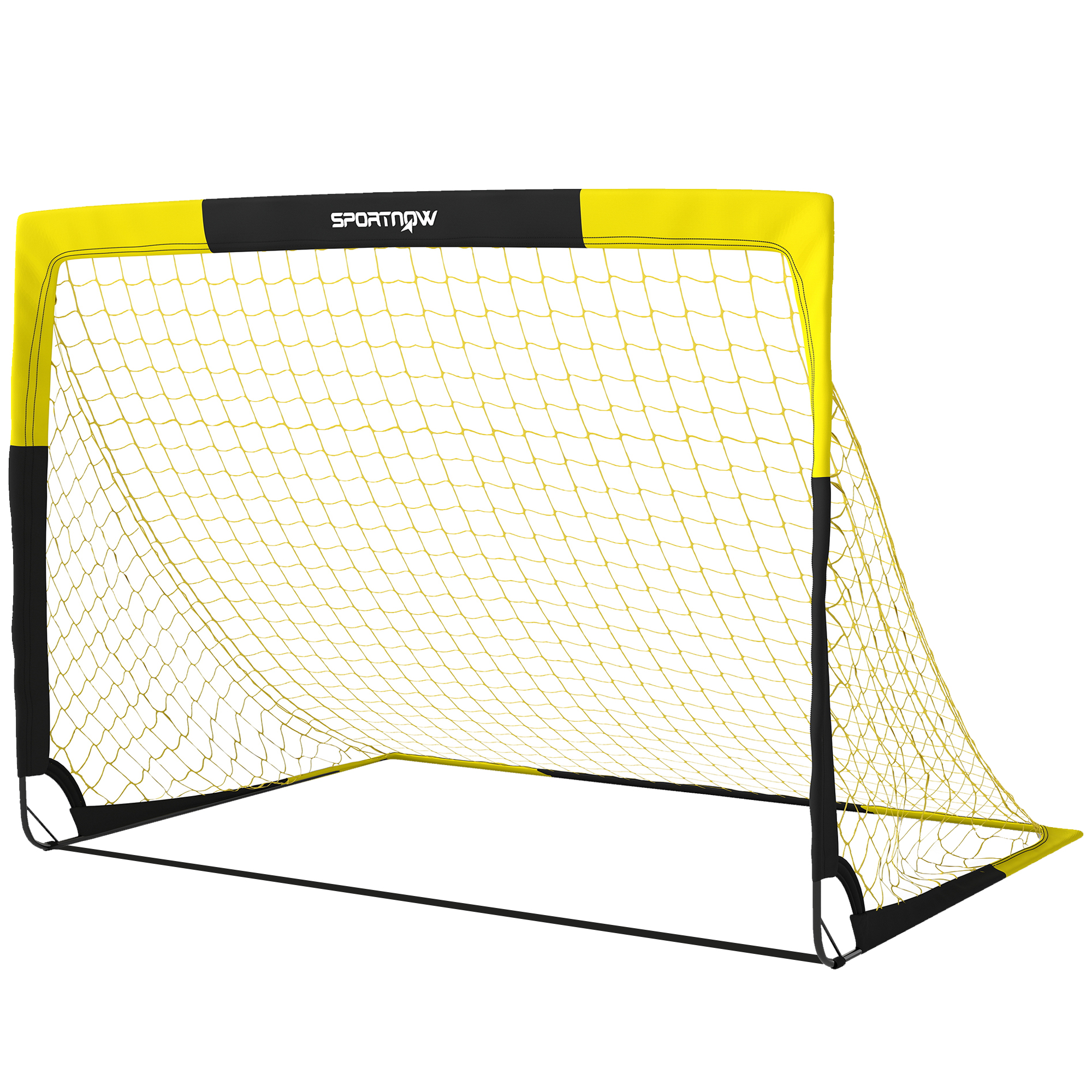 SPORTNOW Poarta de Fotbal Pop-Up si Pliabila, Galben | Aosom Romania