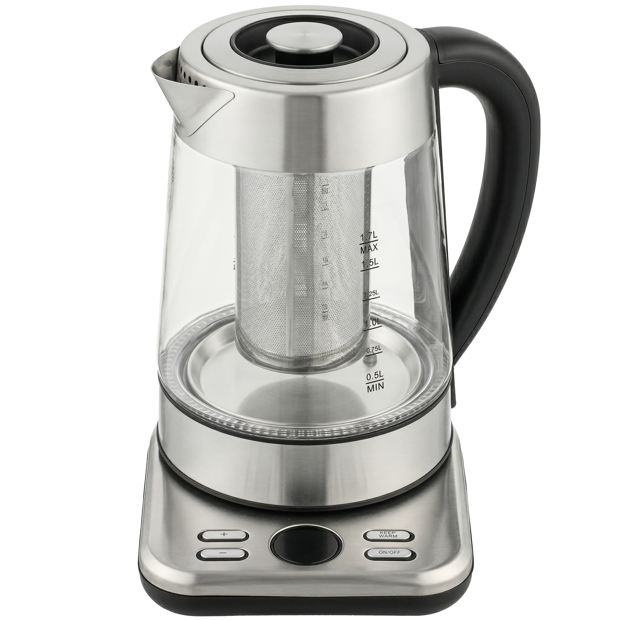 Electric Kettle, 1.7L Fast-Boiling 2200W Kettle with UK Strix Thermostat, Tea Infuser, Keep Warm Function