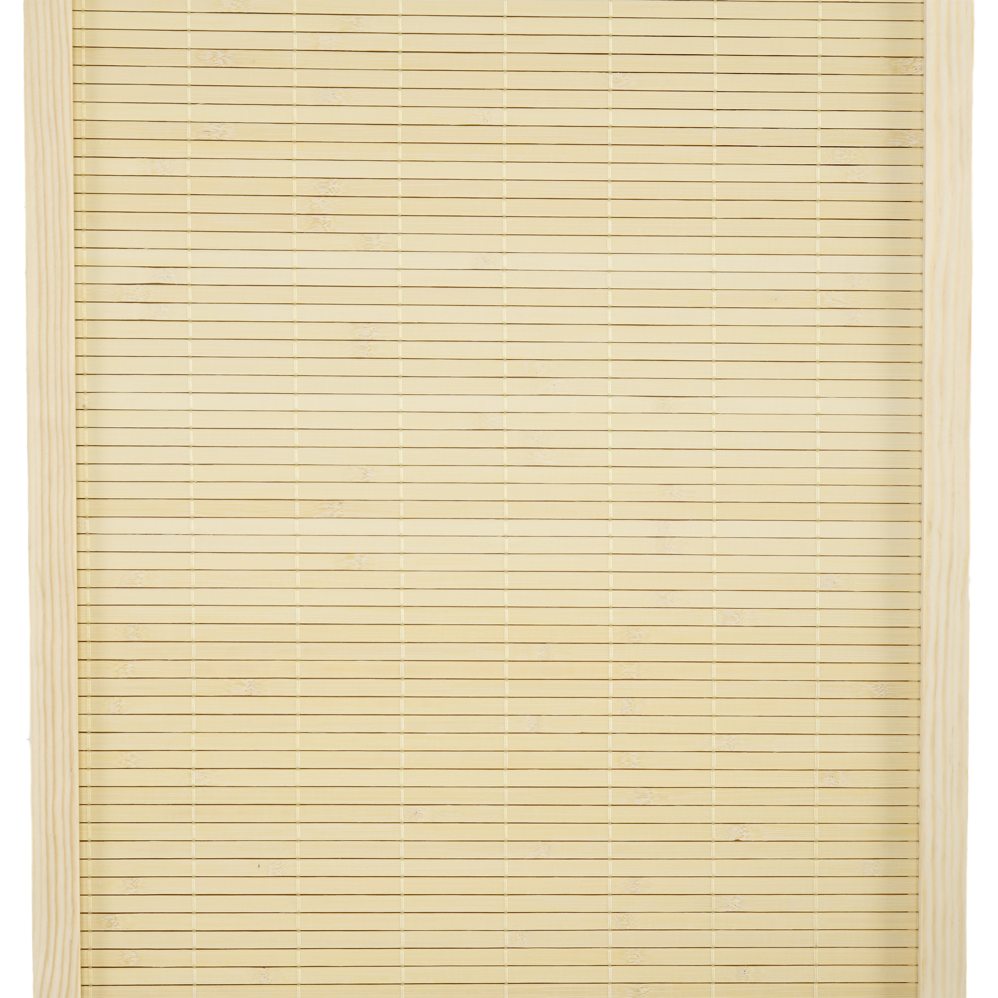 4-paneeliga kokkupandav vahesein, 180 x 180 cm, bambusest ruumijagaja elutuppa, naturaalne