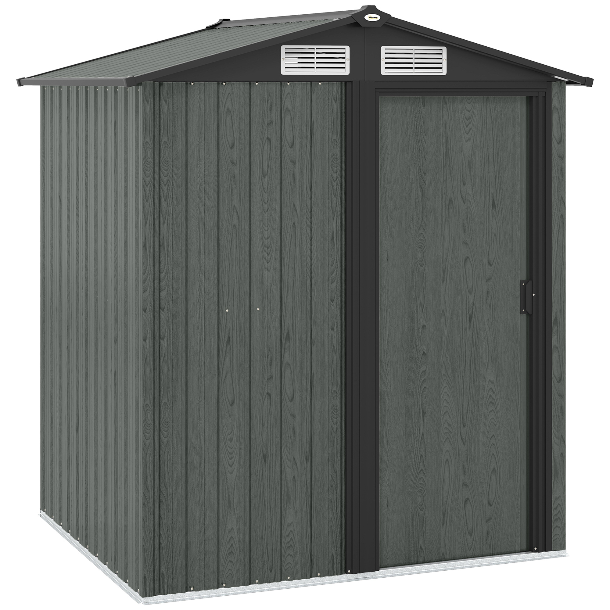 Outsunny Casuta de Gradina cu Acoperis Inclinat, 152x132x188 cm, Verde | Aosom Romania