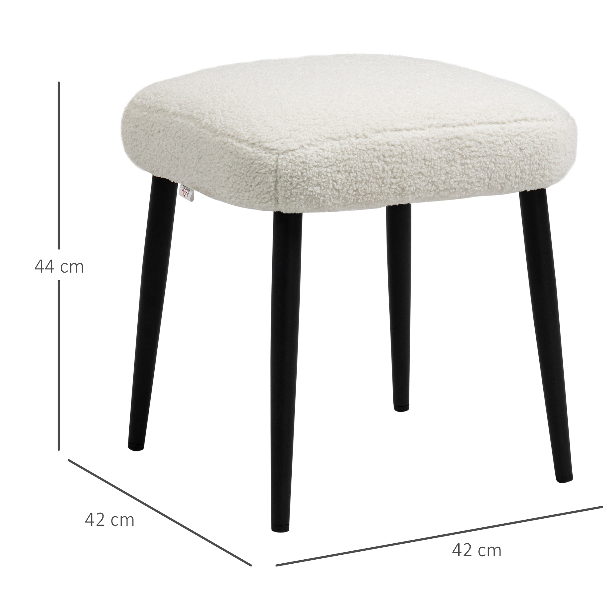 Taburet, jalapink, kašmiiri imitatsioon, kreemvalge