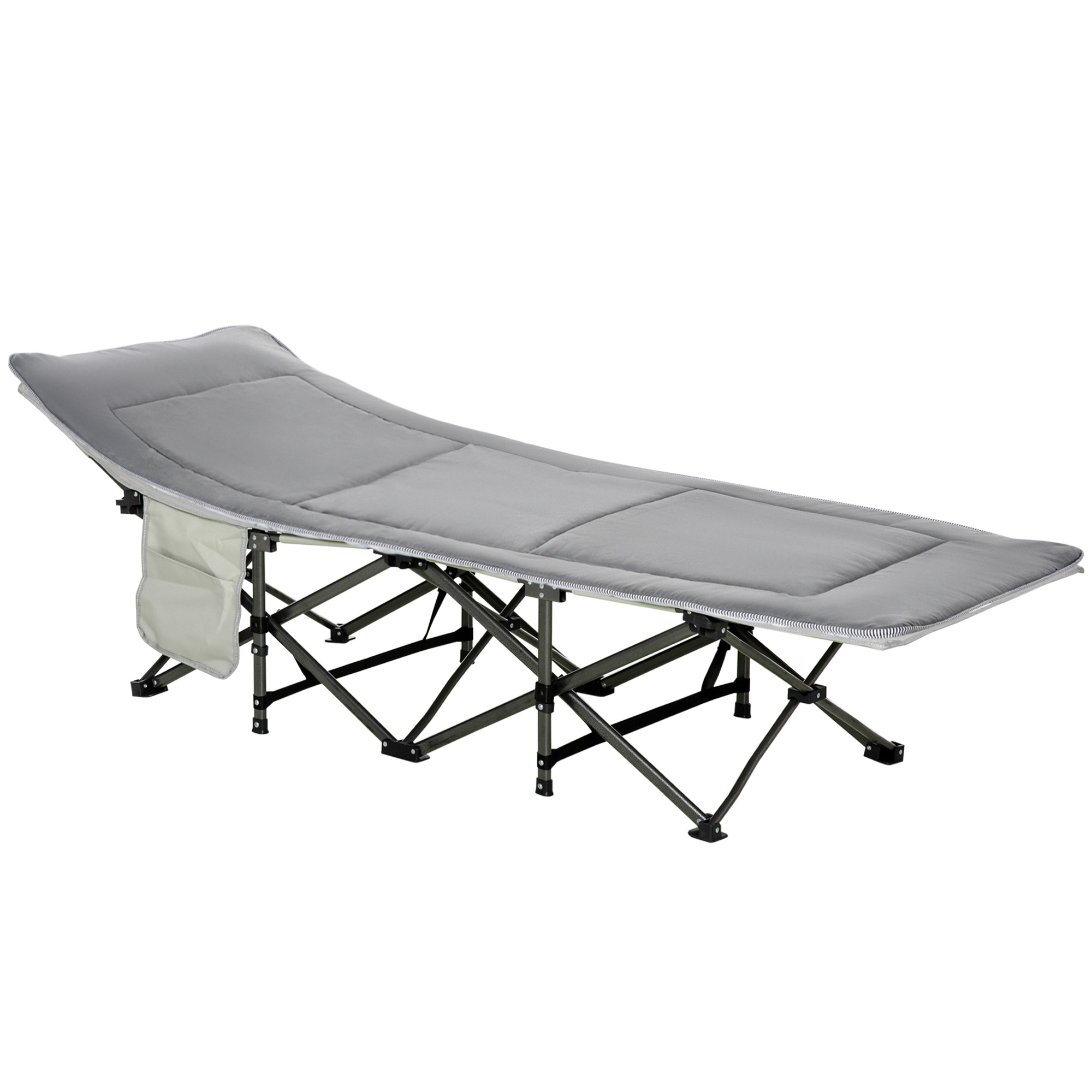 Outsunny Bain de Soleil Transat Chaise Longue Pliable Luxe Matelas Double Oreiller + Pochette Latérale + Sac Aosom France Outsunny Bain de Soleil Transat Chaise Longue Pliable Luxe Matelas Double Oreiller + Pochette Latérale + Sac Aosom France