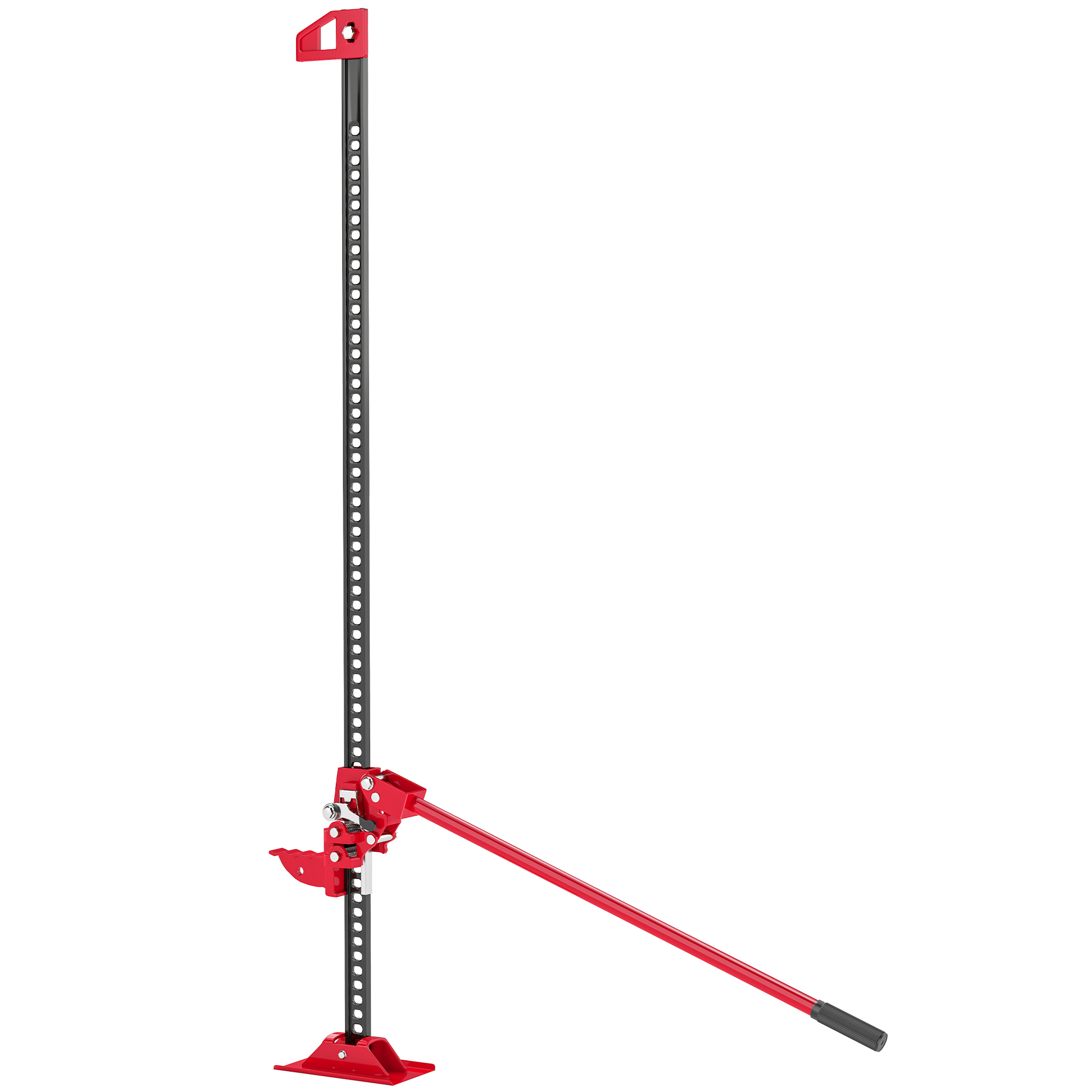 Farm Jack Wagenheber 135 cm 3000 kg Tragkraft Offroad Stockwinde aus Stahl Rot+Schwarz