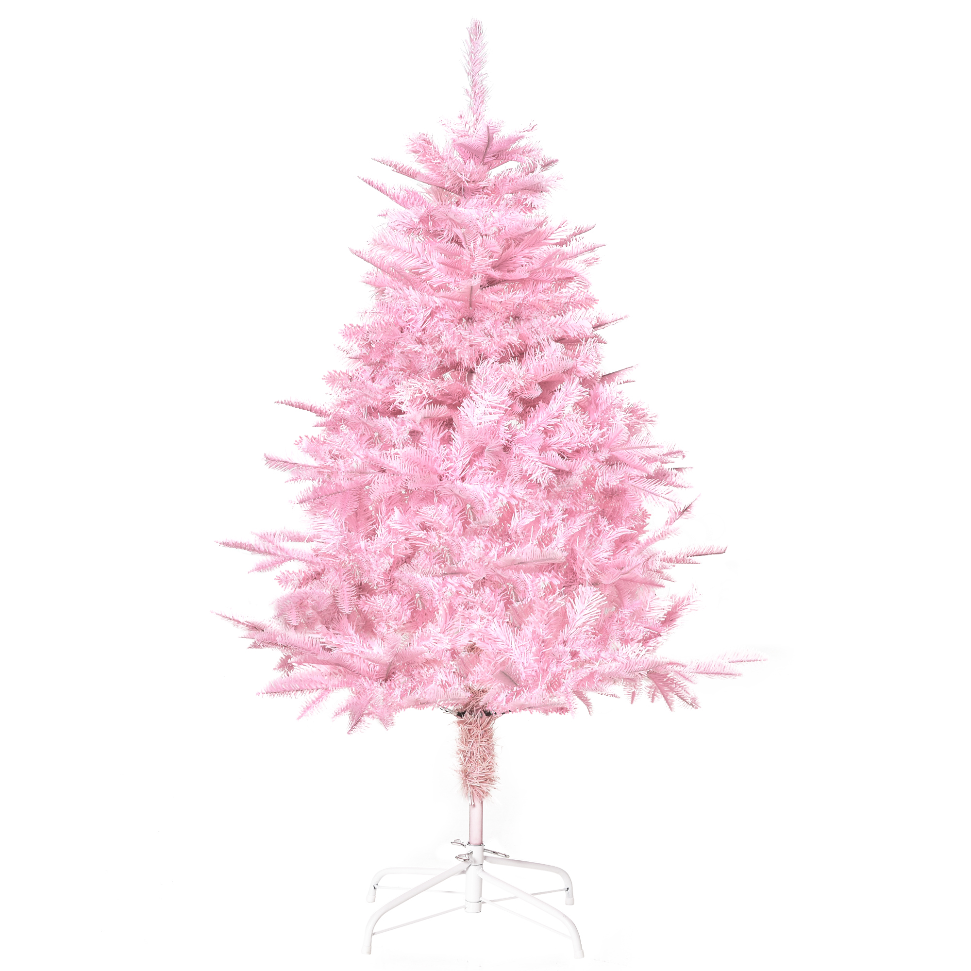 Homcom Pink 4Ft Pop-Up Artificial Christmas Tree Holiday Xmas Holiday Tree Decoration With Automatic Open For Home Party, | Aosom Uk