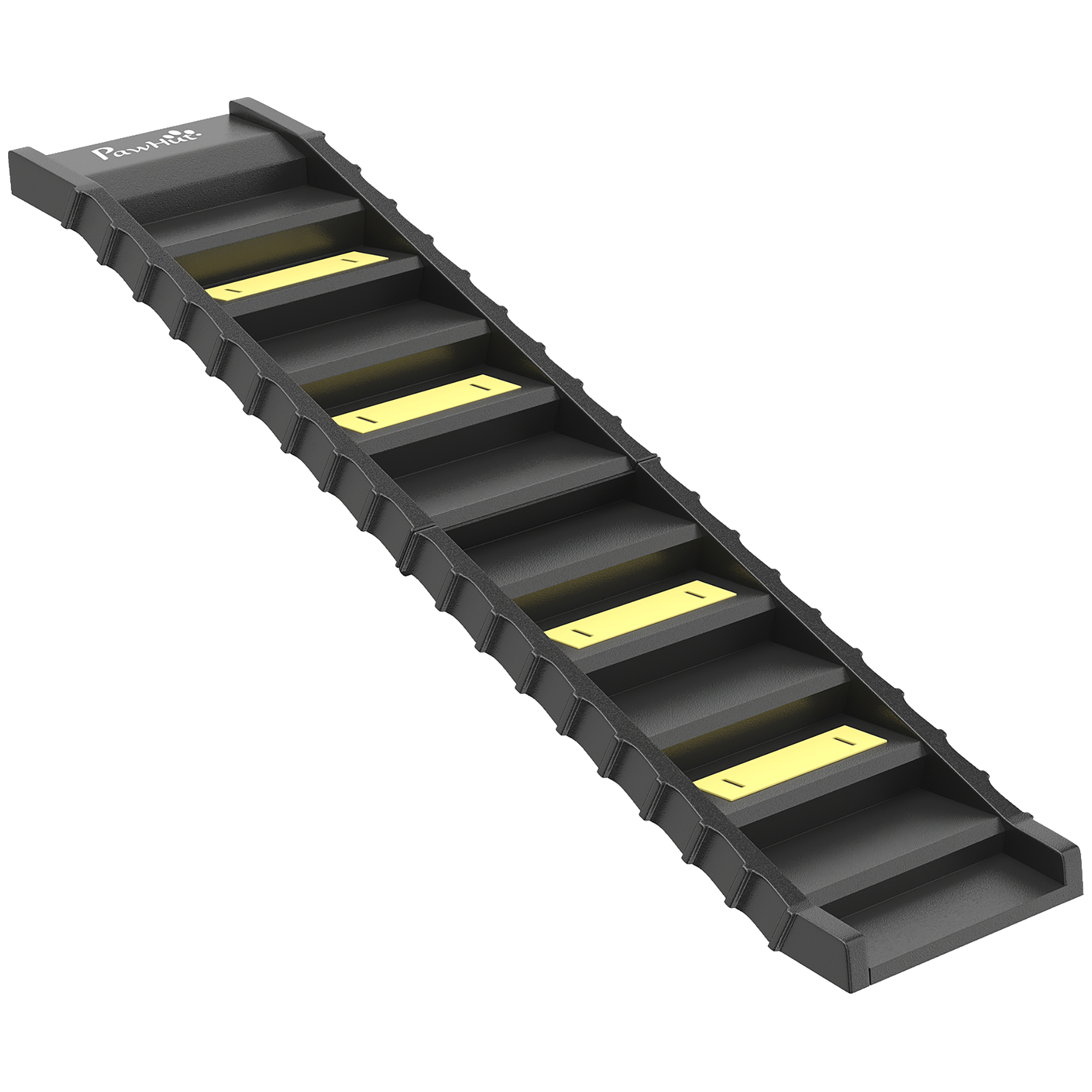 PawHut Hunderampe klappbar Hundetreppe Auto & SUV rutschfest Einstiegshilfe für Kofferraum, 154x40cm, Hundeautorampe für Große & Kleine Tiere bis 68 kg Schwarz Aosom