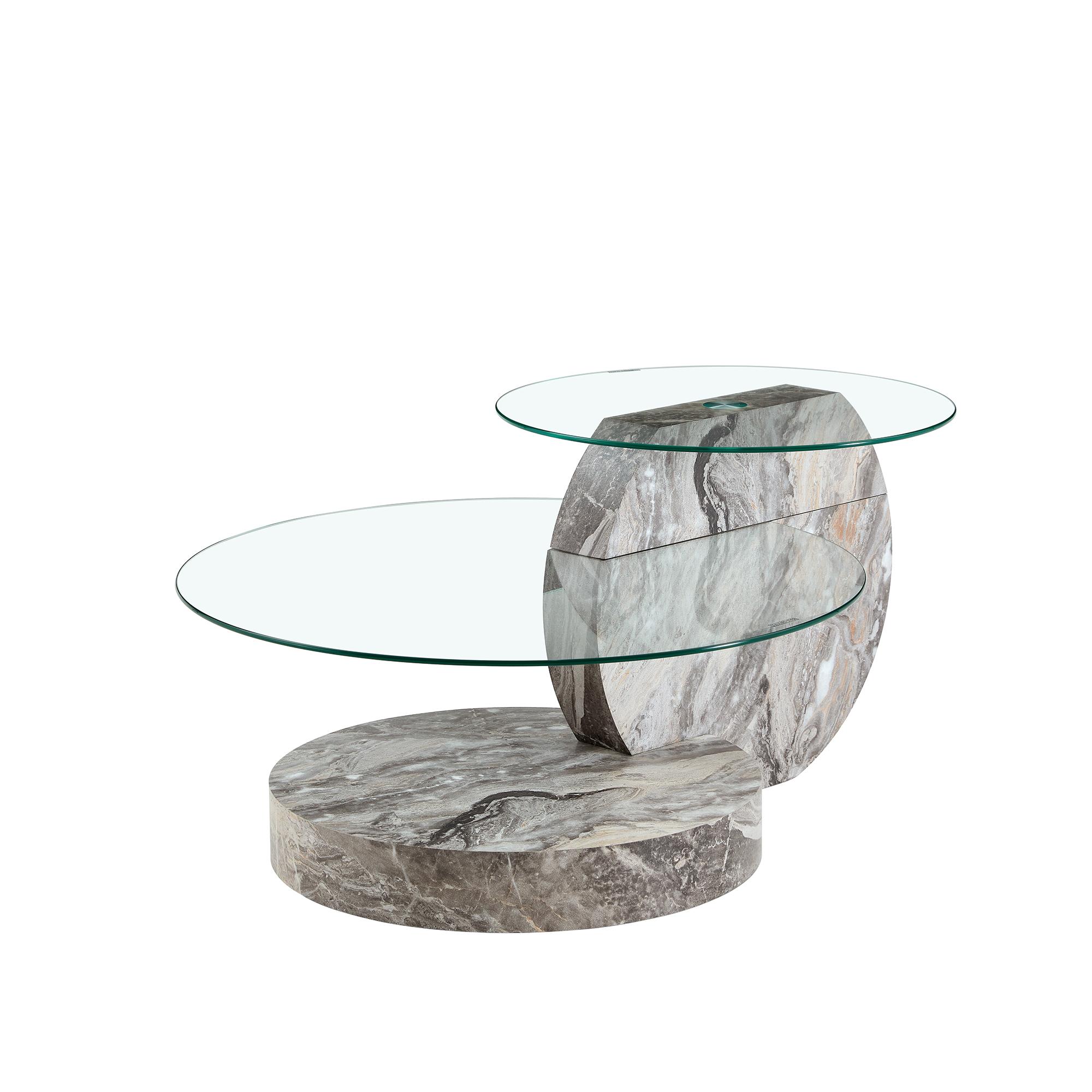 Table basse moderne minimaliste, Transparent Aosom France Table basse moderne minimaliste, Transparent Aosom France
