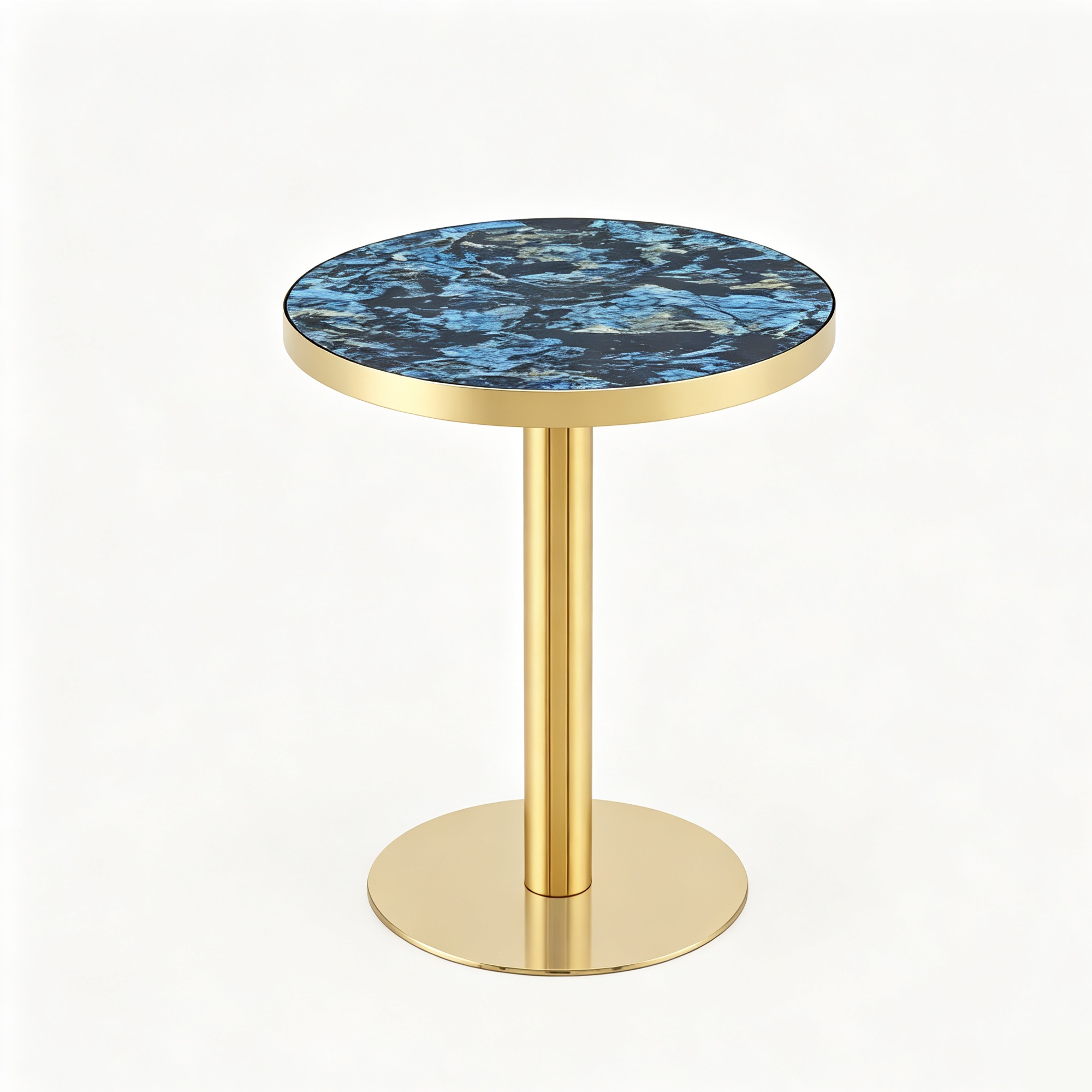 Table d'appoint ronde, Bleu Aosom France Table d'appoint ronde, Bleu Aosom France