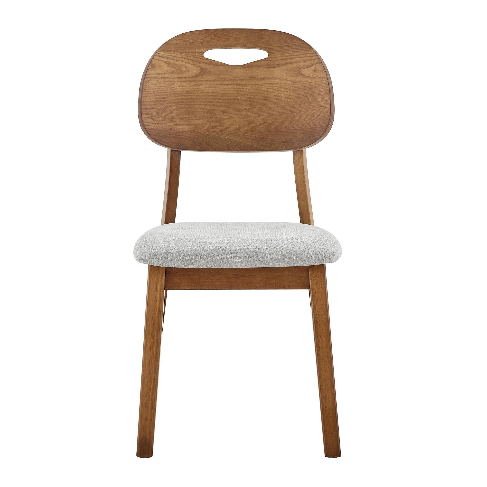 Lot de 2 chaises de salle à manger, Gris