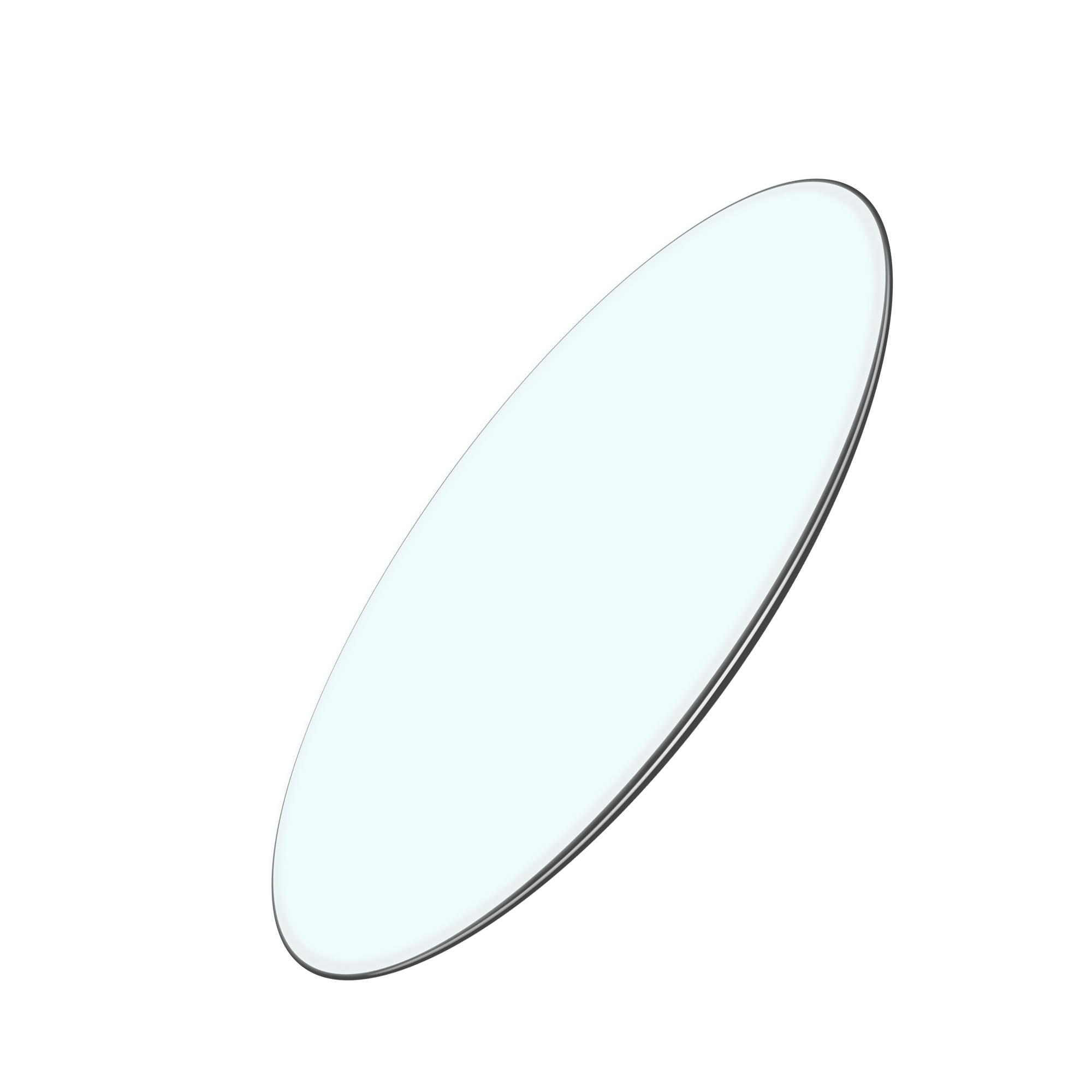 Plateau de table rond en verre trempé, Transparent Aosom France Plateau de table rond en verre trempé, Transparent Aosom France