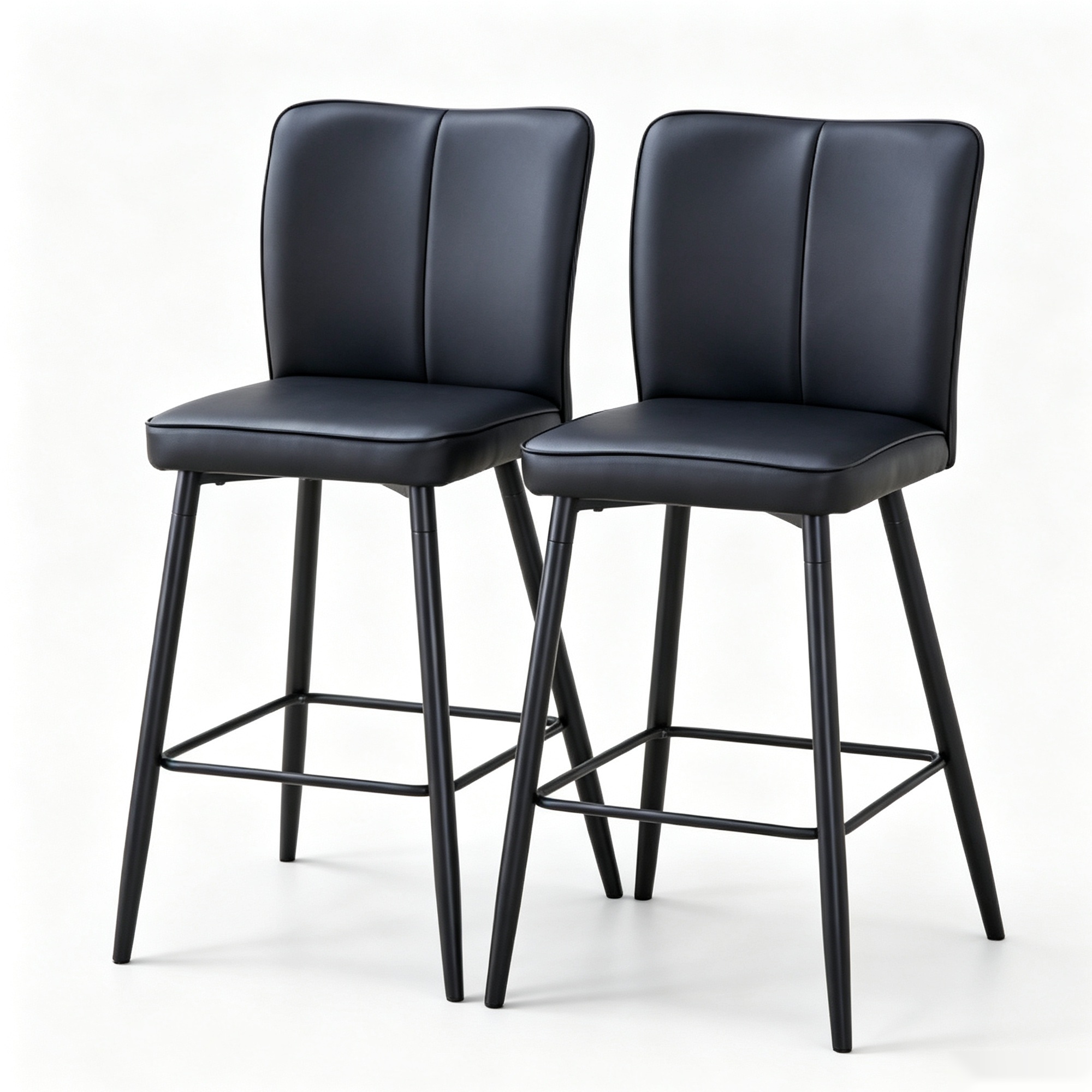 Ensemble 2 tabourets de bar 101 cm, Noir Aosom France Ensemble 2 tabourets de bar 101 cm, Noir Aosom France