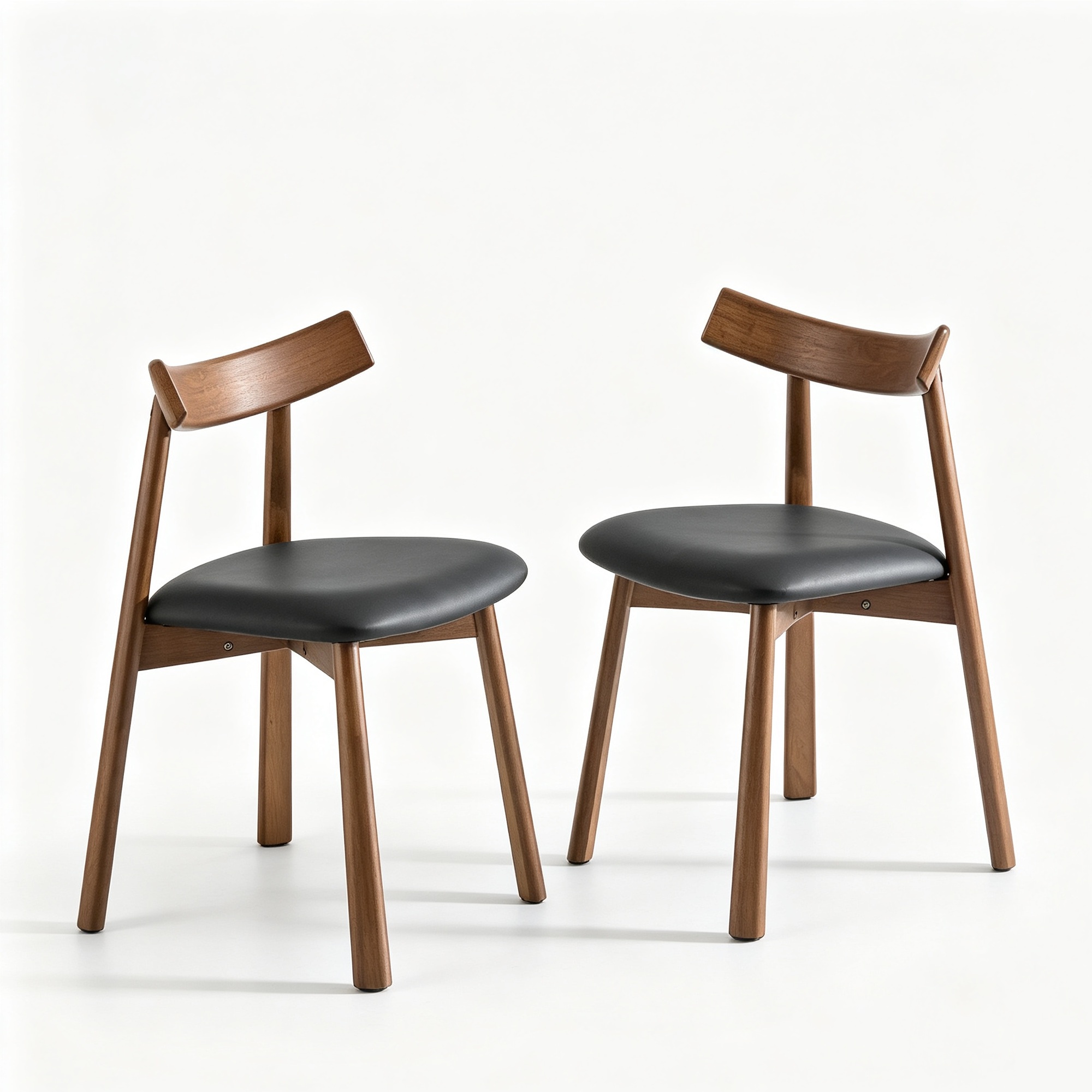 Lot de 2 chaises de salle à manger, Noir Aosom France Lot de 2 chaises de salle à manger, Noir Aosom France