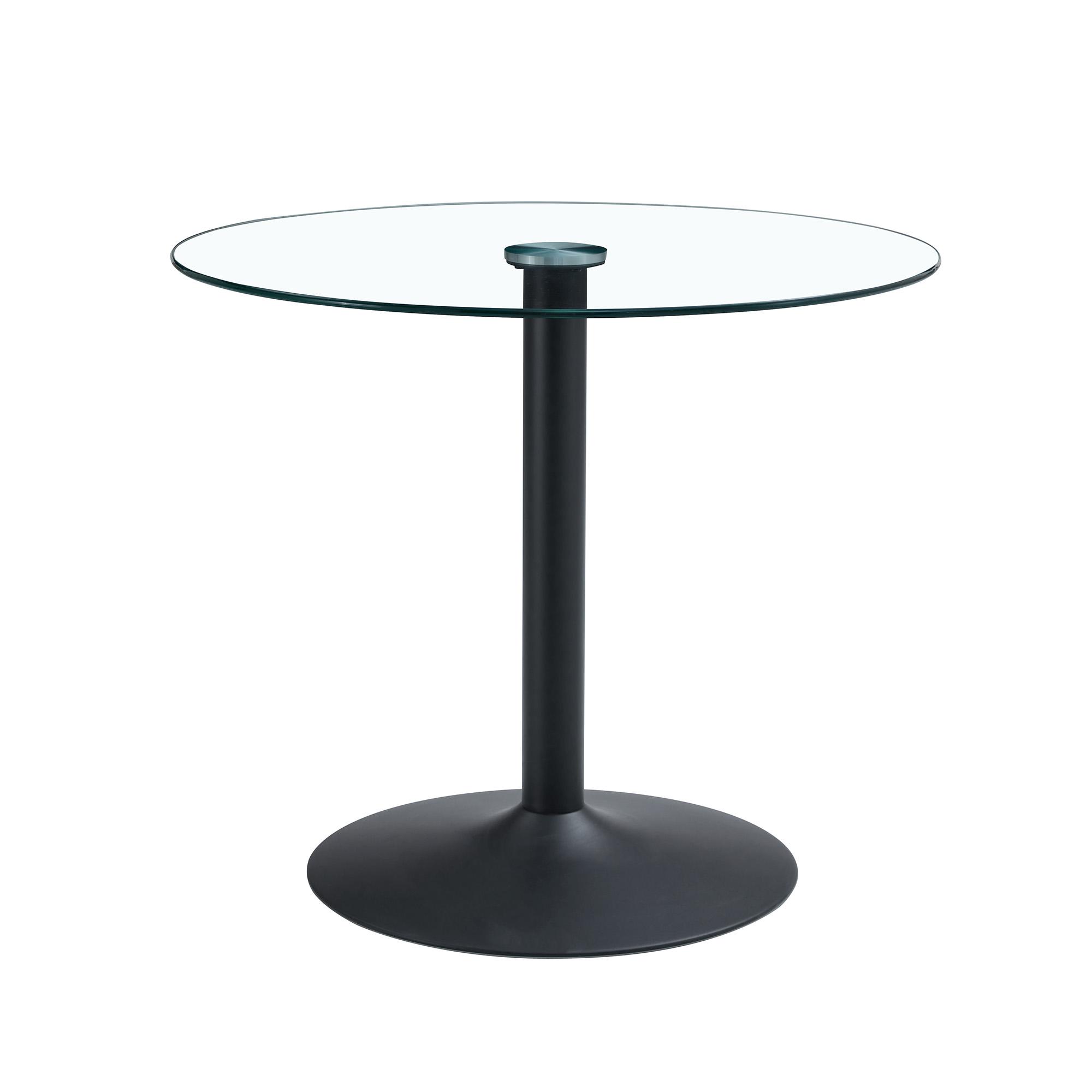 Table haute ronde en verre trempé, Transparent Aosom France Table haute ronde en verre trempé, Transparent Aosom France