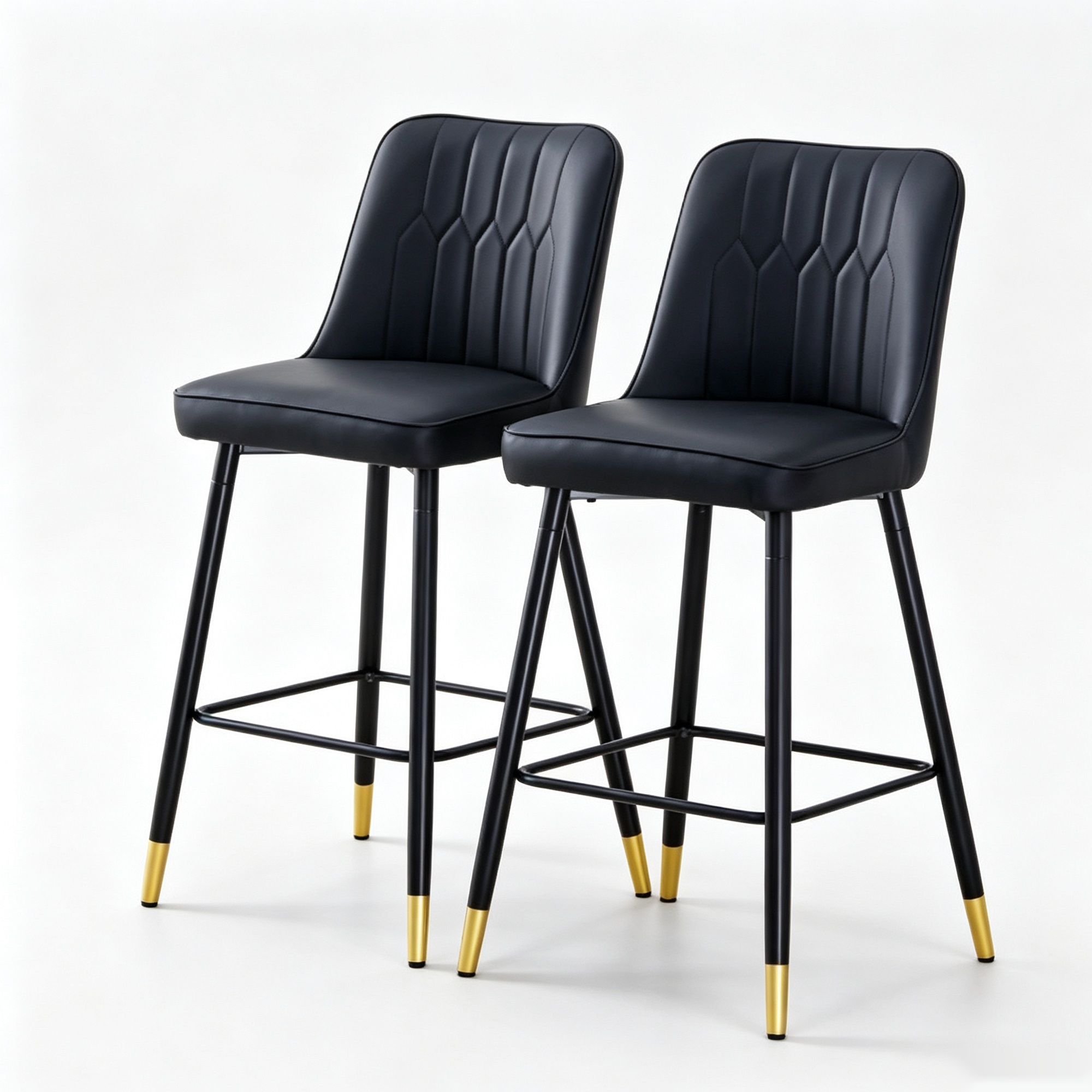 Lot de 2 tabourets de bar hauteur, Noir Aosom France Lot de 2 tabourets de bar hauteur, Noir Aosom France