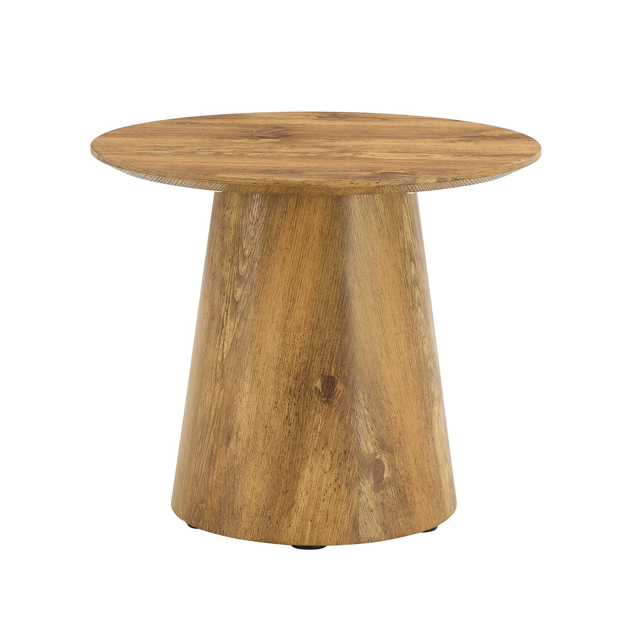 Table d'appoint ronde, Couleur naturelle Aosom France Table d'appoint ronde, Couleur naturelle Aosom France