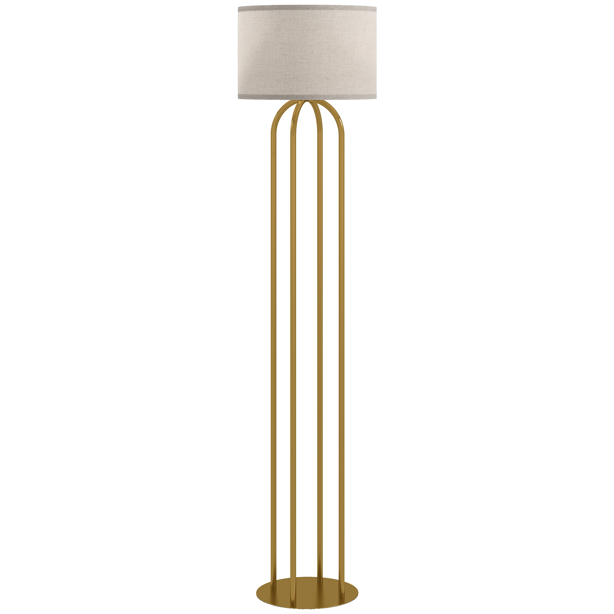 HOMCOM beige lamp in linen (ref. B31-620V90GD)