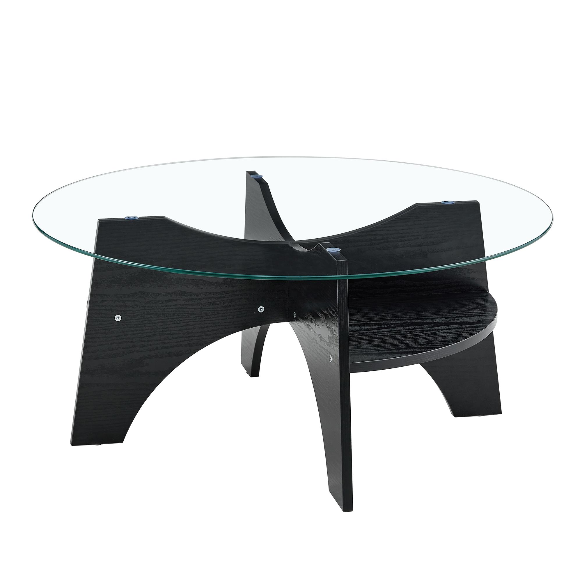 Table basse ronde, Transparent Aosom France Table basse ronde, Transparent Aosom France