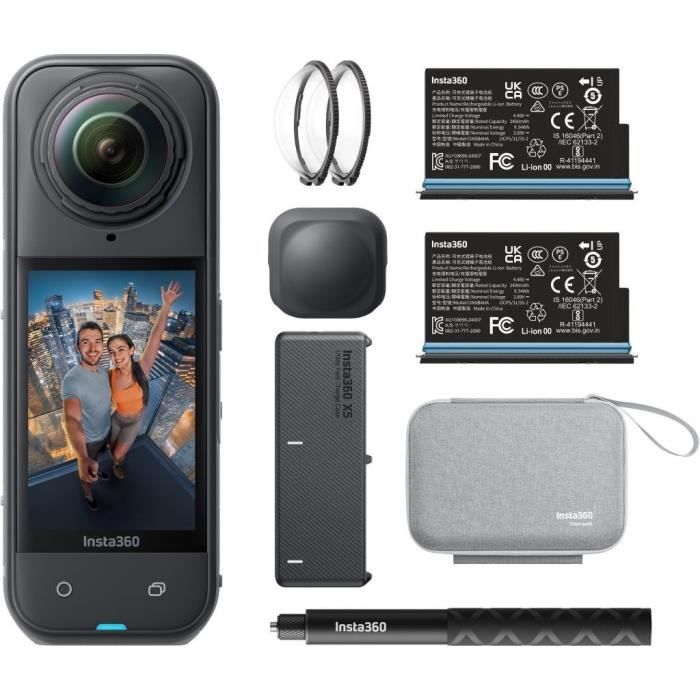 Insta360 Caméra X5 Essential Bundle + Kit Accessoires + Carte 64Go - Image 10