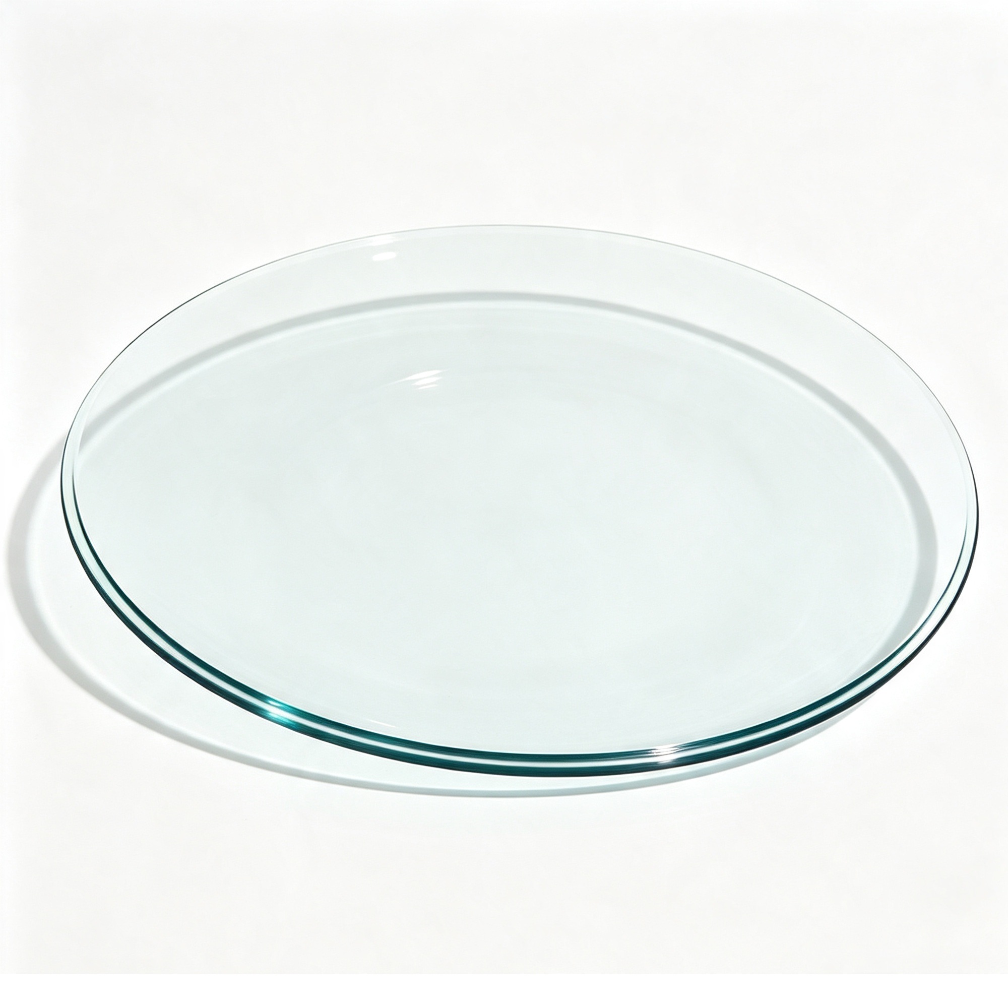 Plateau de table rond en verre trempé, Transparent Aosom France Plateau de table rond en verre trempé, Transparent Aosom France