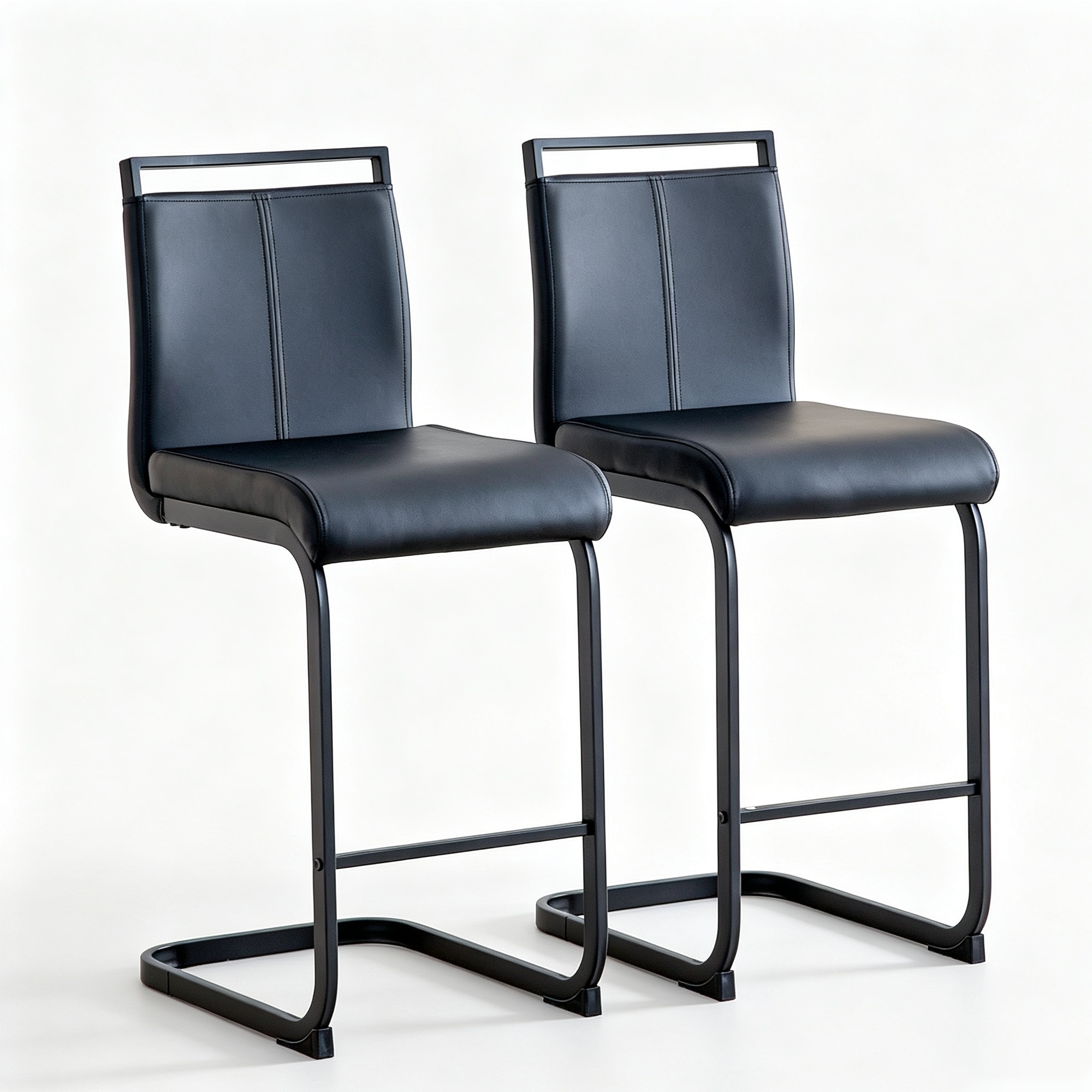 Lot de 2 tabourets de bar style nordique, Noir Aosom France Lot de 2 tabourets de bar style nordique, Noir Aosom France