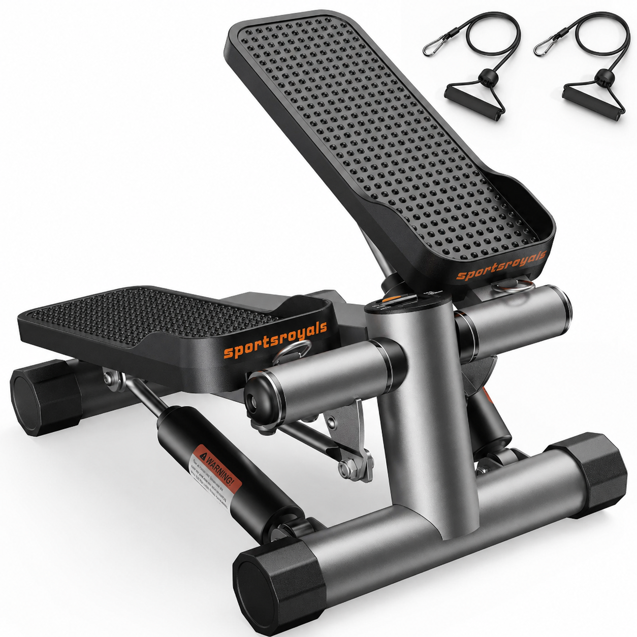 Sportsroyals Exercise Stair Stepper für Zuhause – Up-Down Swing Stepper mit Power Ropes for Bein/Arm/Butt Training, Home Office Fitness Exercise