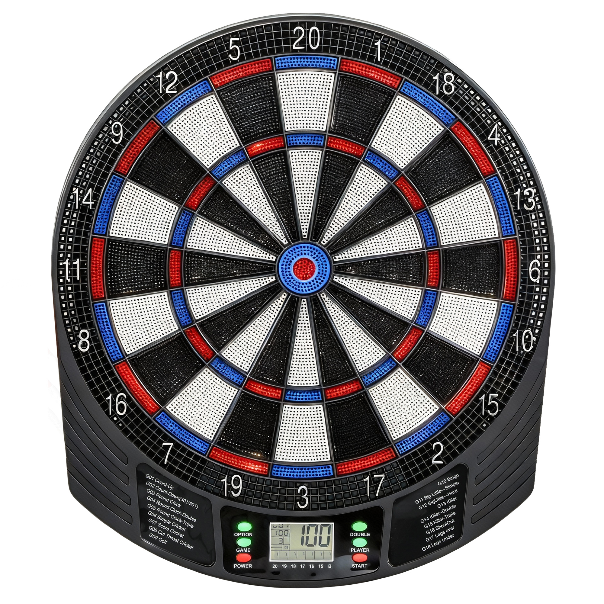 SPORTNOW Elektronische Dartscheibe Dartboard mit LCD-Anzeigen 6 Softdarts 18 Spiele 159 Varianten Dartautomat Dartscheibe Set Für bis zu 8 Spieler   Aosom von SPORTNOW