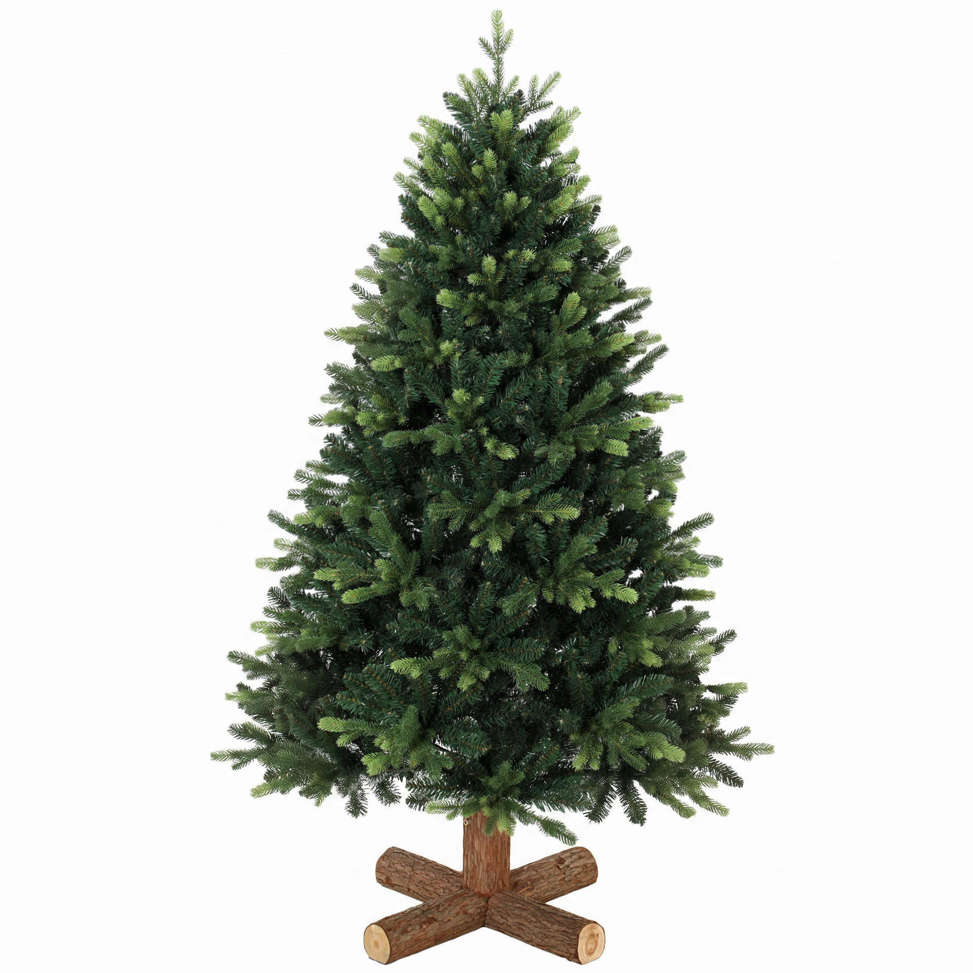 Homcom Green Artificial Christmas Tree, Hinged Xmas Tree With 1620 Pe & Pvc Branch Tips, 5Ft,
