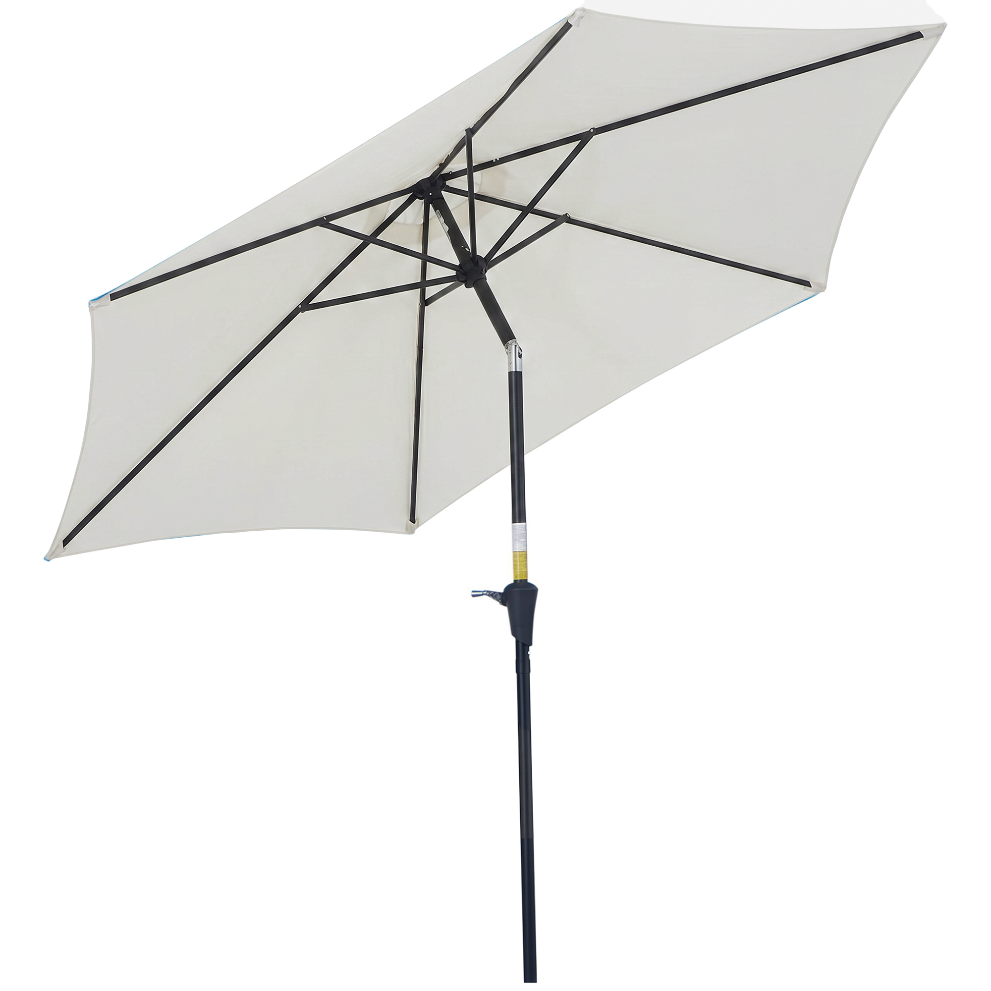 Outsunny Sombrilla Parasol Reclinable con Manivela de Aluminio - 2.7x2.35m | Aosom España