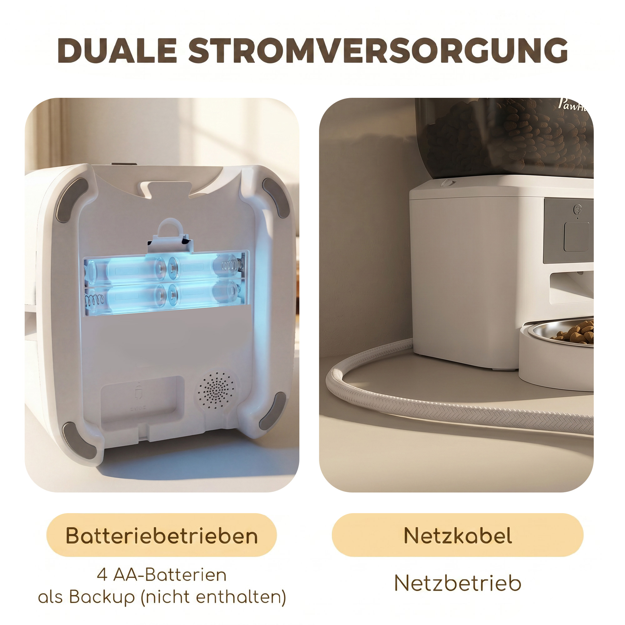 Automaatne kassisöötja, 2,4G WiFi, 4L, rakenduse juhtimine, 1-10 toidukorda, 10 sekundiline toitmiskutsung