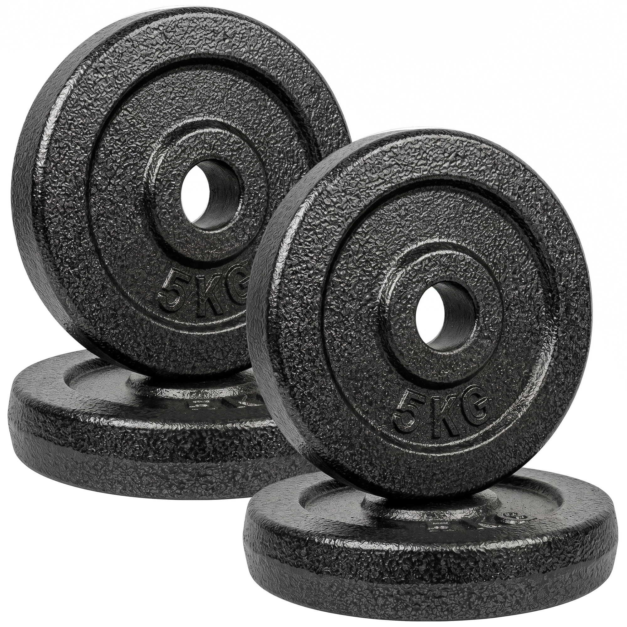 SPORTNOW Weight Plates Set, 1″/2.5cm Weight Disc Pair, 4 x 5kg Metal Dumbbell/Barbell Plates for Home Gym SPORTNOW Weight Plates Set, 1″/2.5cm Weight Disc Pair, 4 x 5kg Metal Dumbbell/Barbell Plates for Home Gym