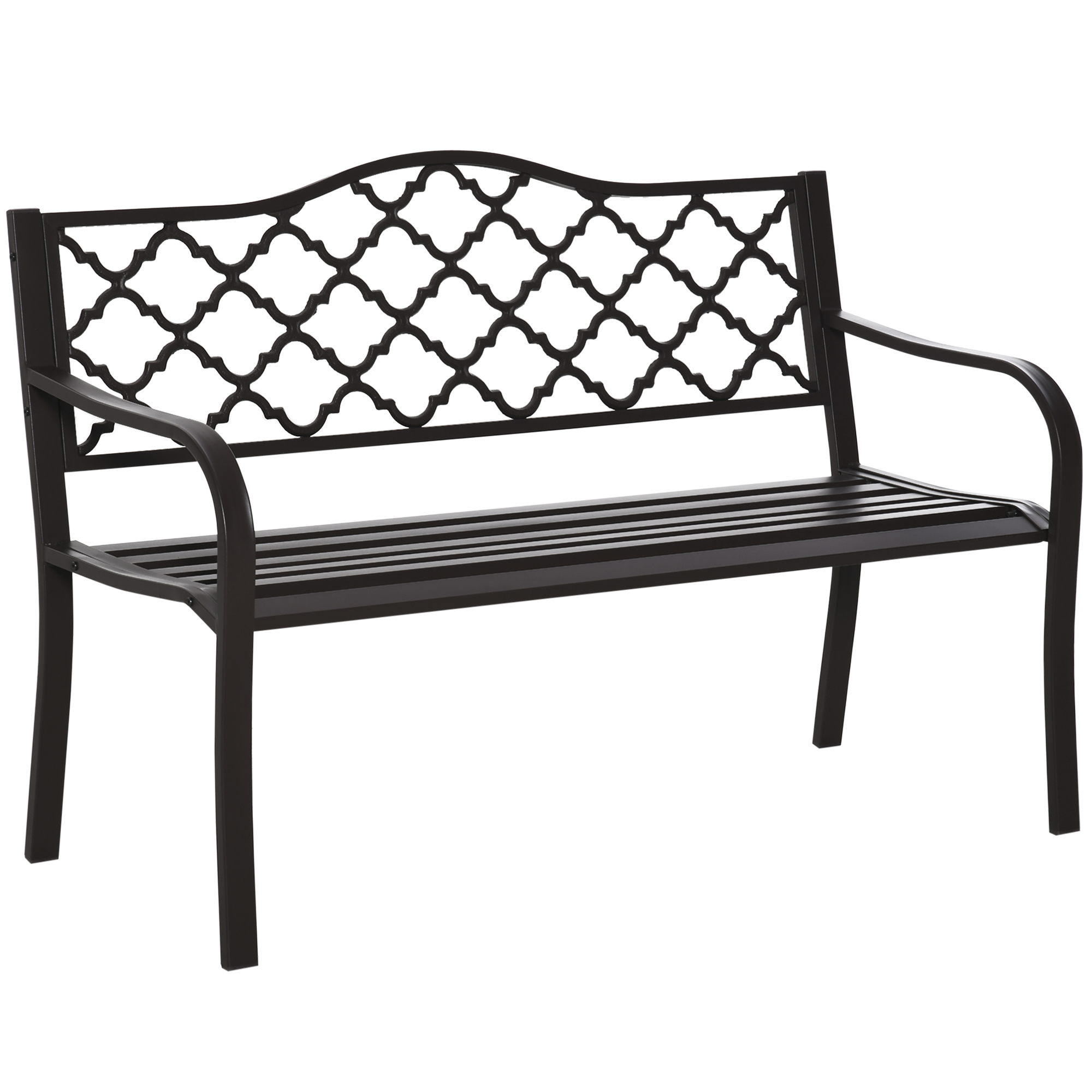Outsunny Banc 3 places de jardin terrasse style rural chic 127L x 60l x 90H cm métal époxy anticorrosion fonte noir aosom france Outsunny Banc 3 places de jardin terrasse style rural chic 127L x 60l x 90H cm métal époxy anticorrosion fonte noir aosom france