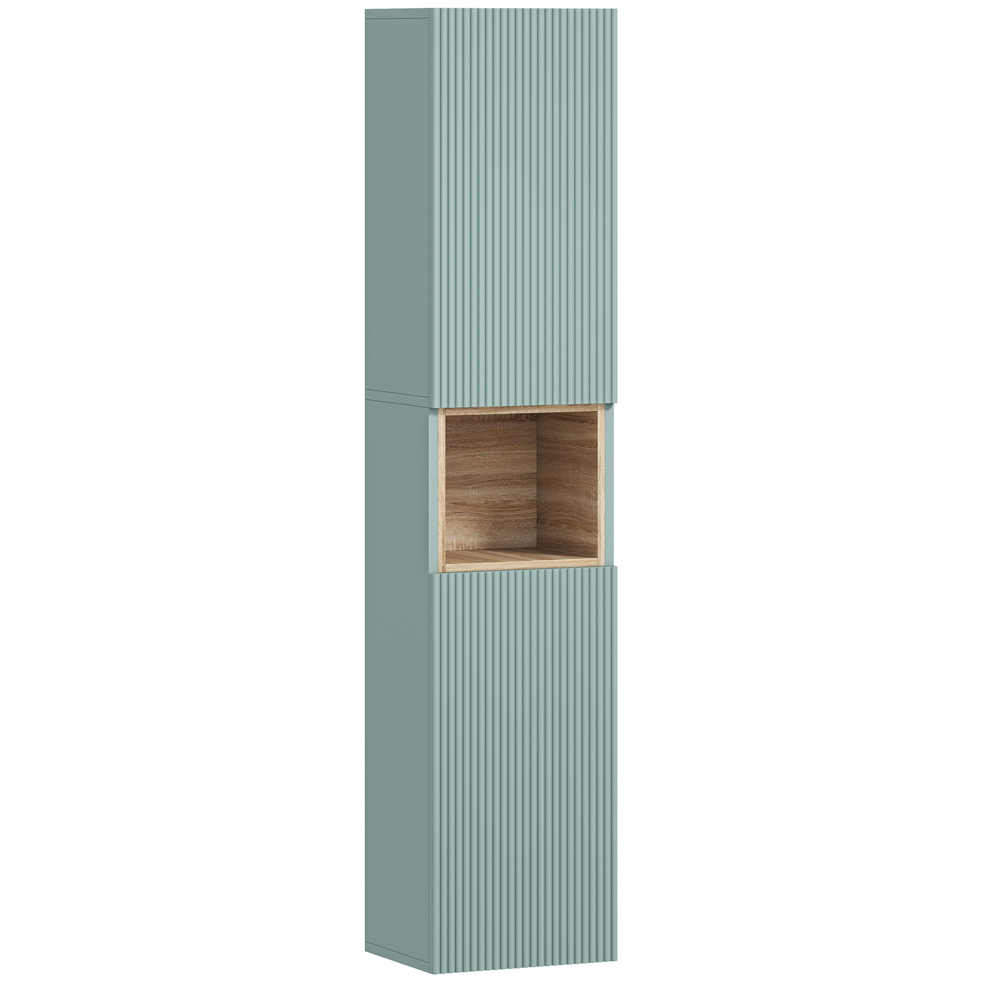 HOMCOM Meuble colonne salle de bain, meuble de rangement, 2 portes, compartiment et étagères réglables, 30x24x140cm, vert HOMCOM Meuble colonne salle de bain, meuble de rangement, 2 portes, compartiment et étagères réglables, 30x24x140cm, vert