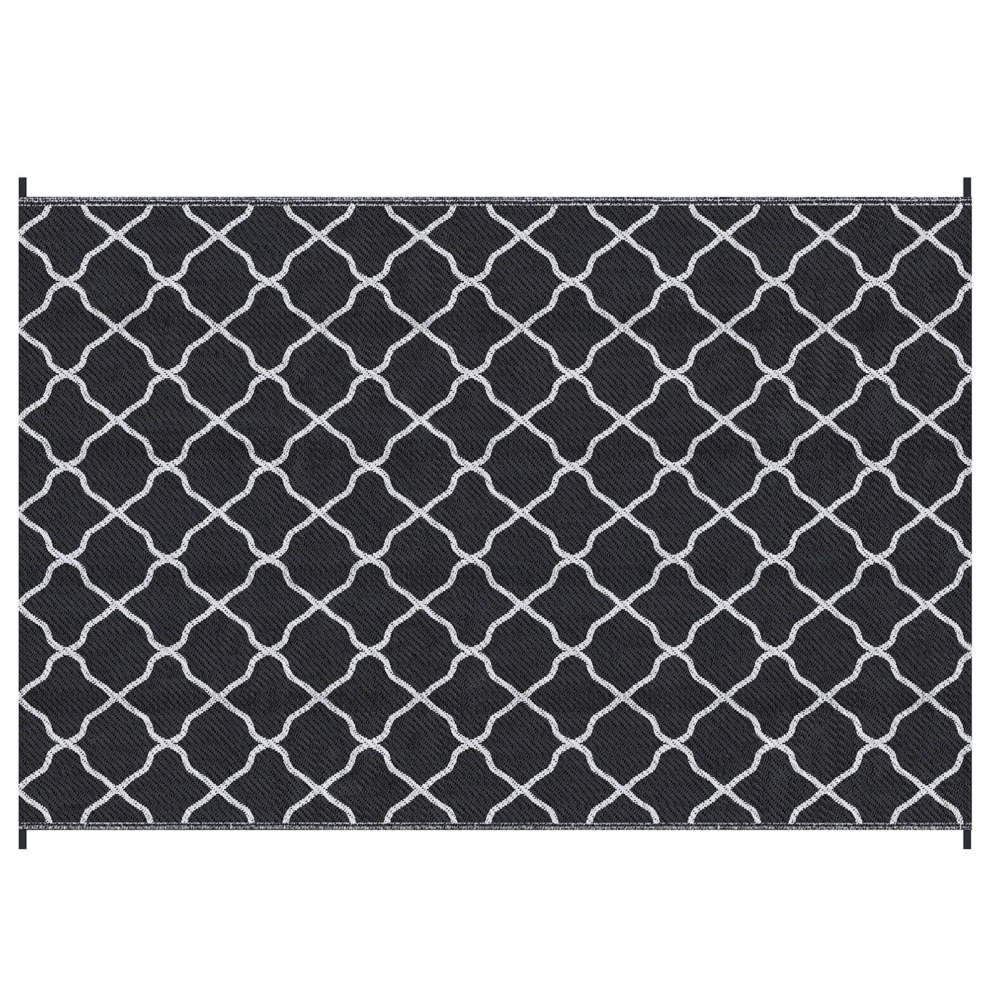 Outsunny Reversible Outdoor Rug, Plastic Straw Mat w/ Carry Bag Ground Stakes for Garden RV Picnic Beach Camping 182x274cm Black Outsunny Reversible Outdoor Rug, Plastic Straw Mat w/ Carry Bag Ground Stakes for Garden RV Picnic Beach Camping 182x274cm Black