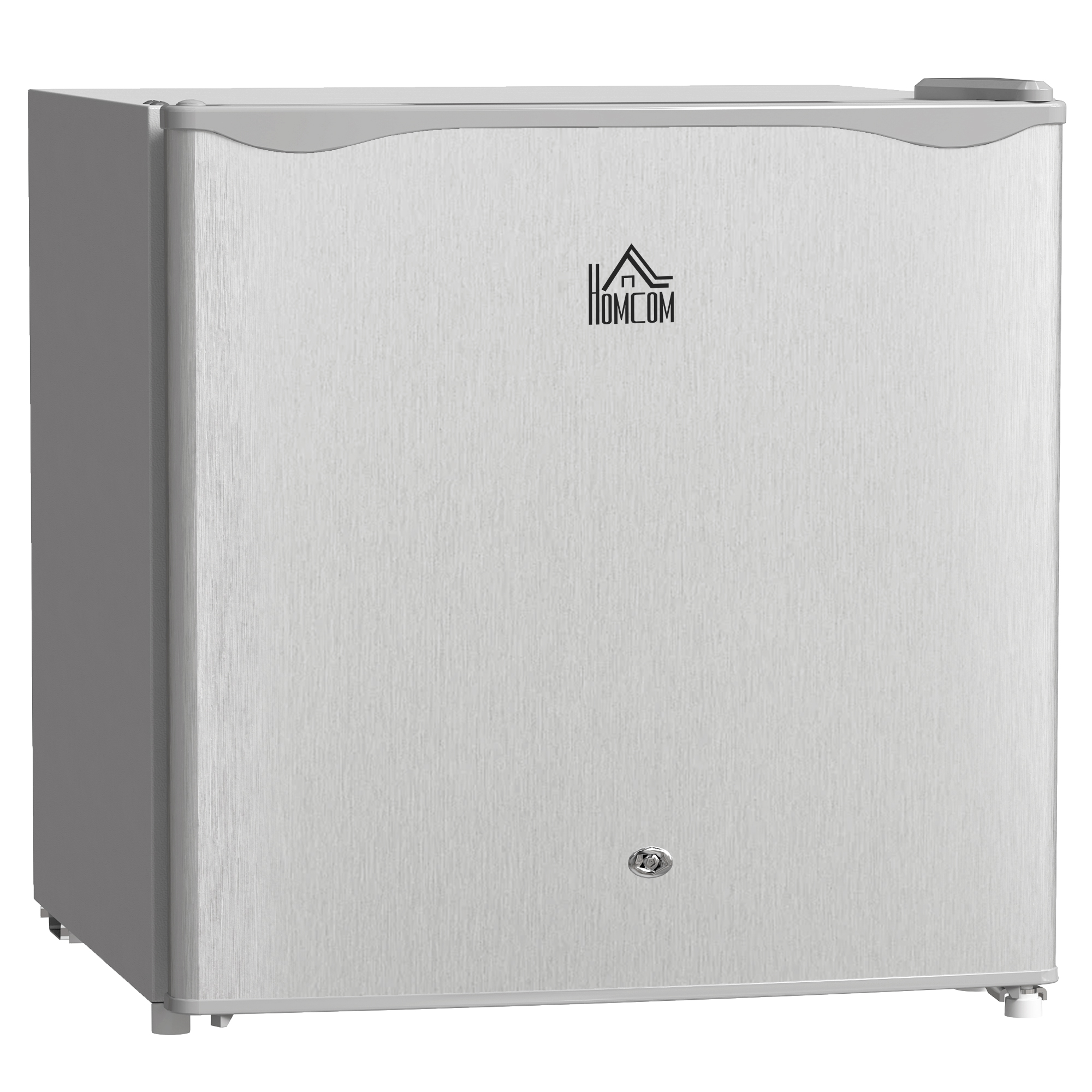 HOMCOM 46 Litre Lockable Countertop Fridge – Grey